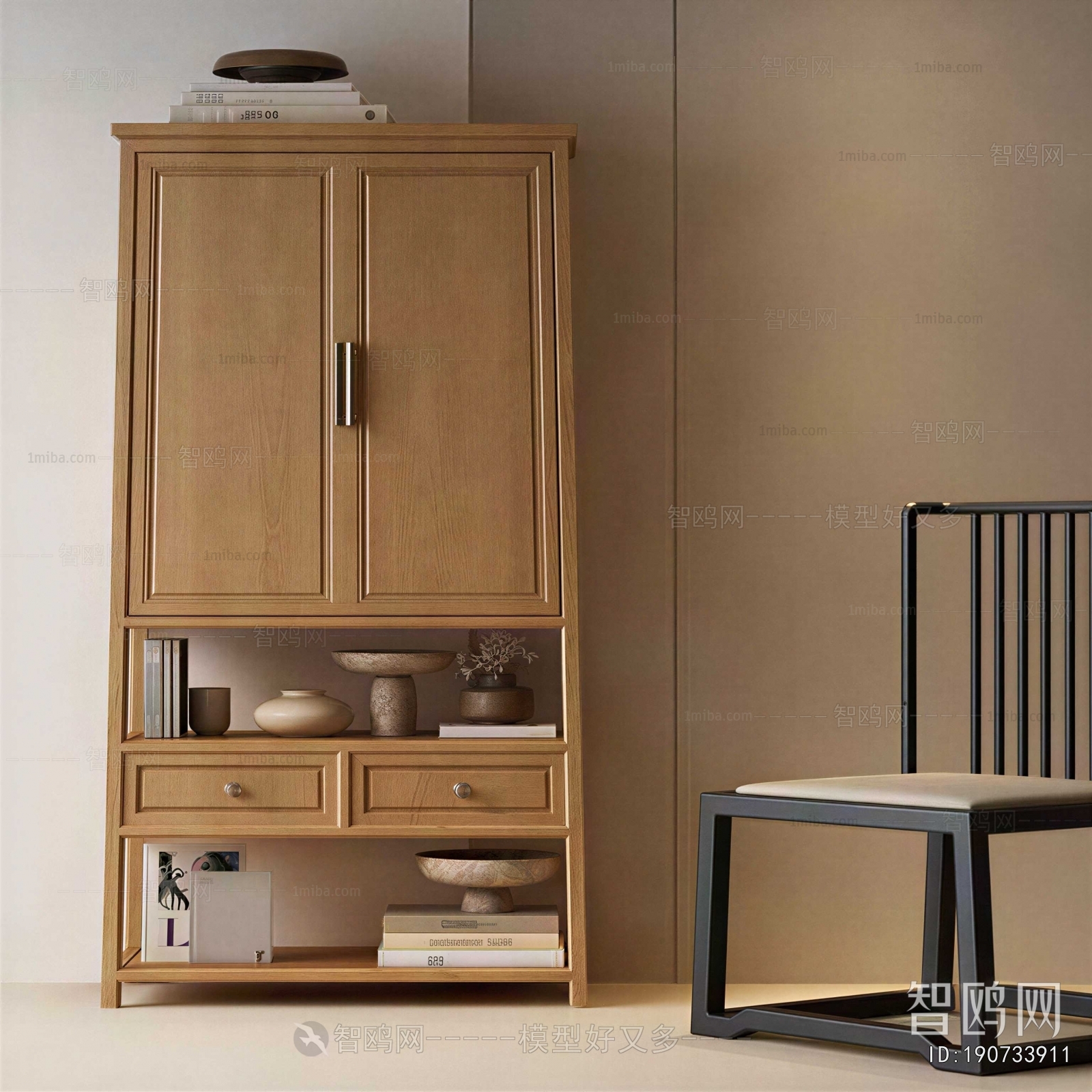 New Chinese Style Decorative Cabinet