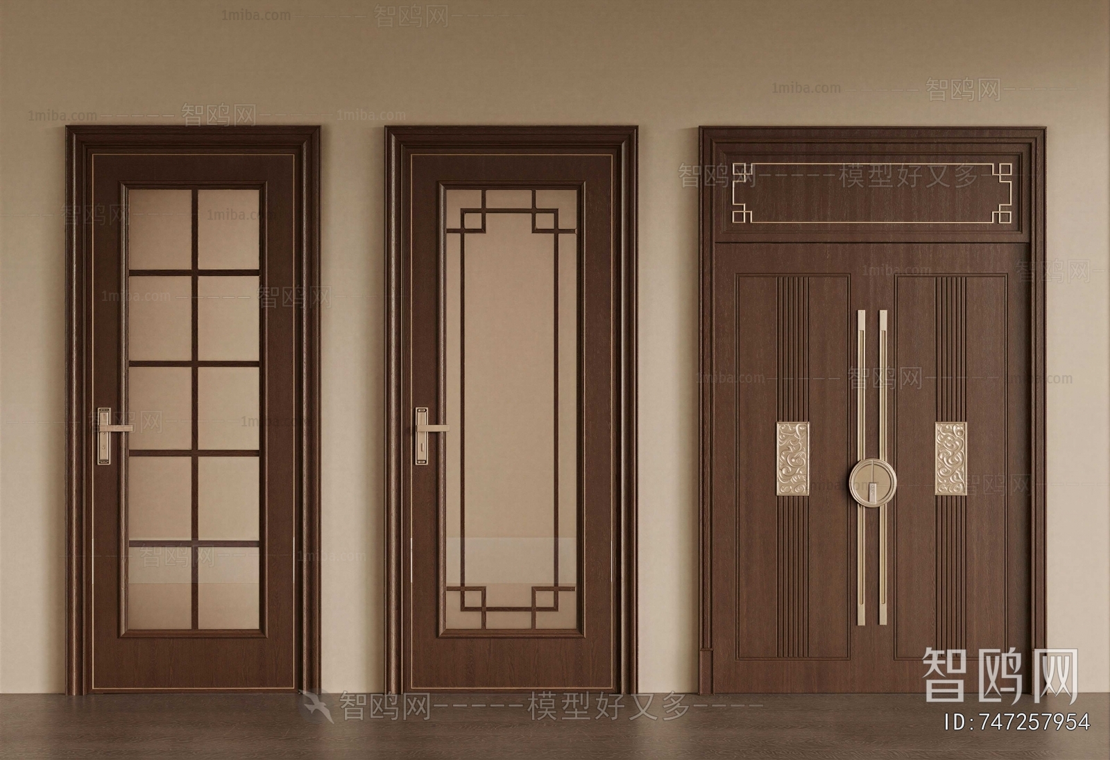 New Chinese Style Single Door