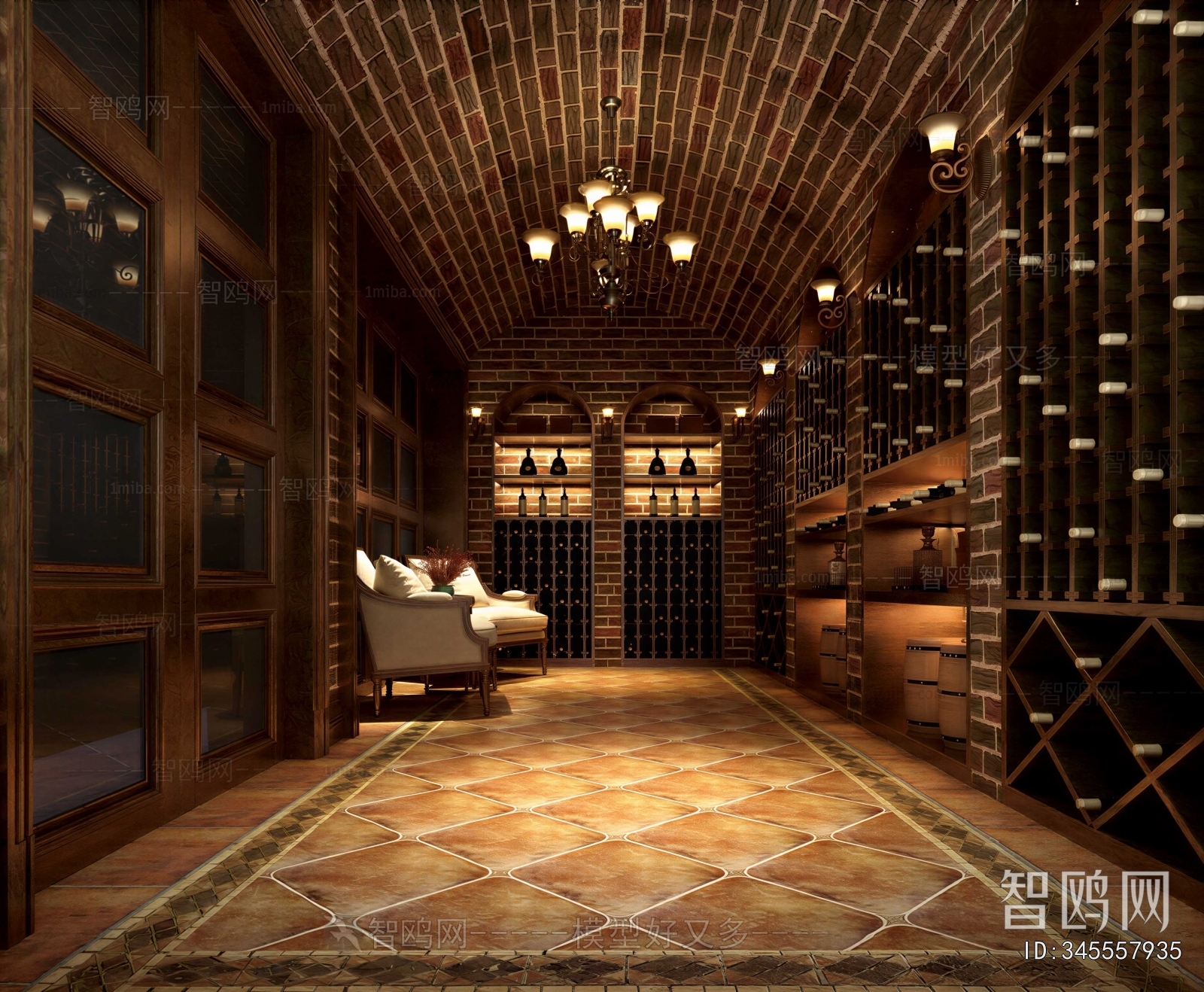 Retro Style Wine Cellar/Wine Tasting Room