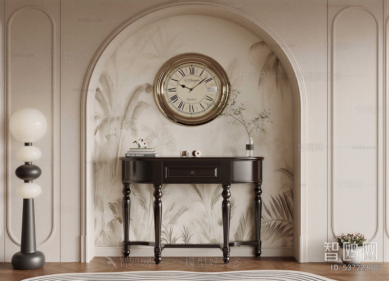 French Style Entrance Cabinet