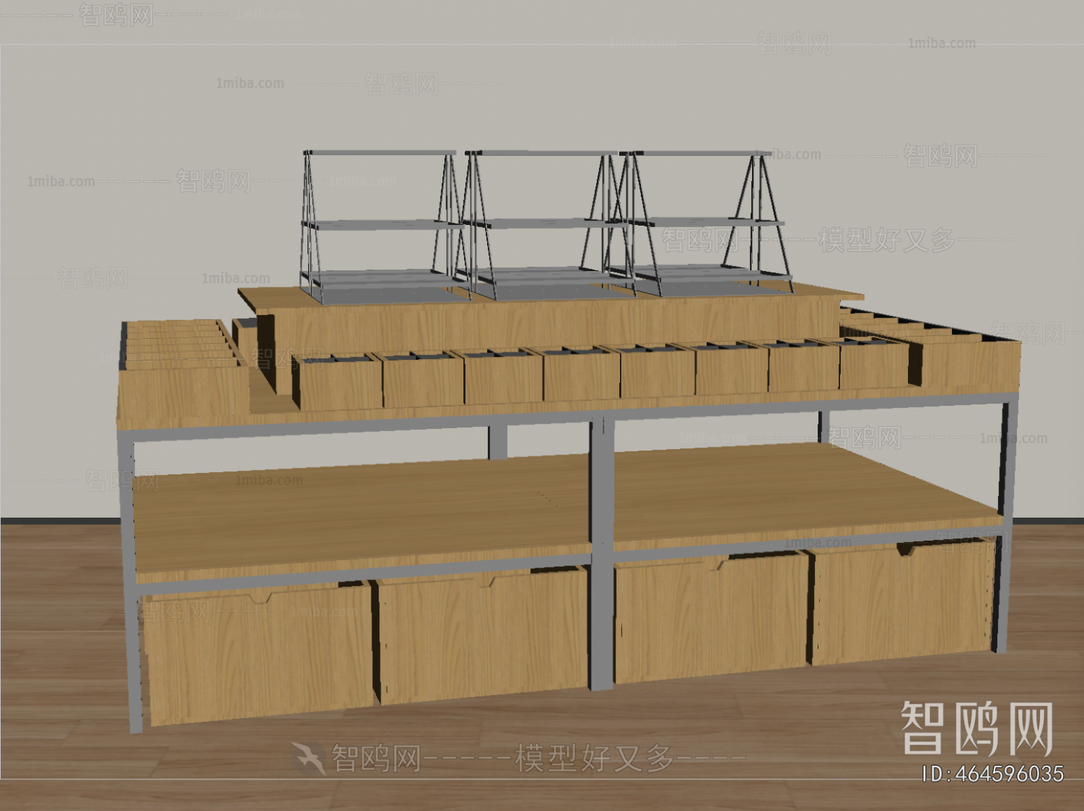 Modern Supermarket Shelf