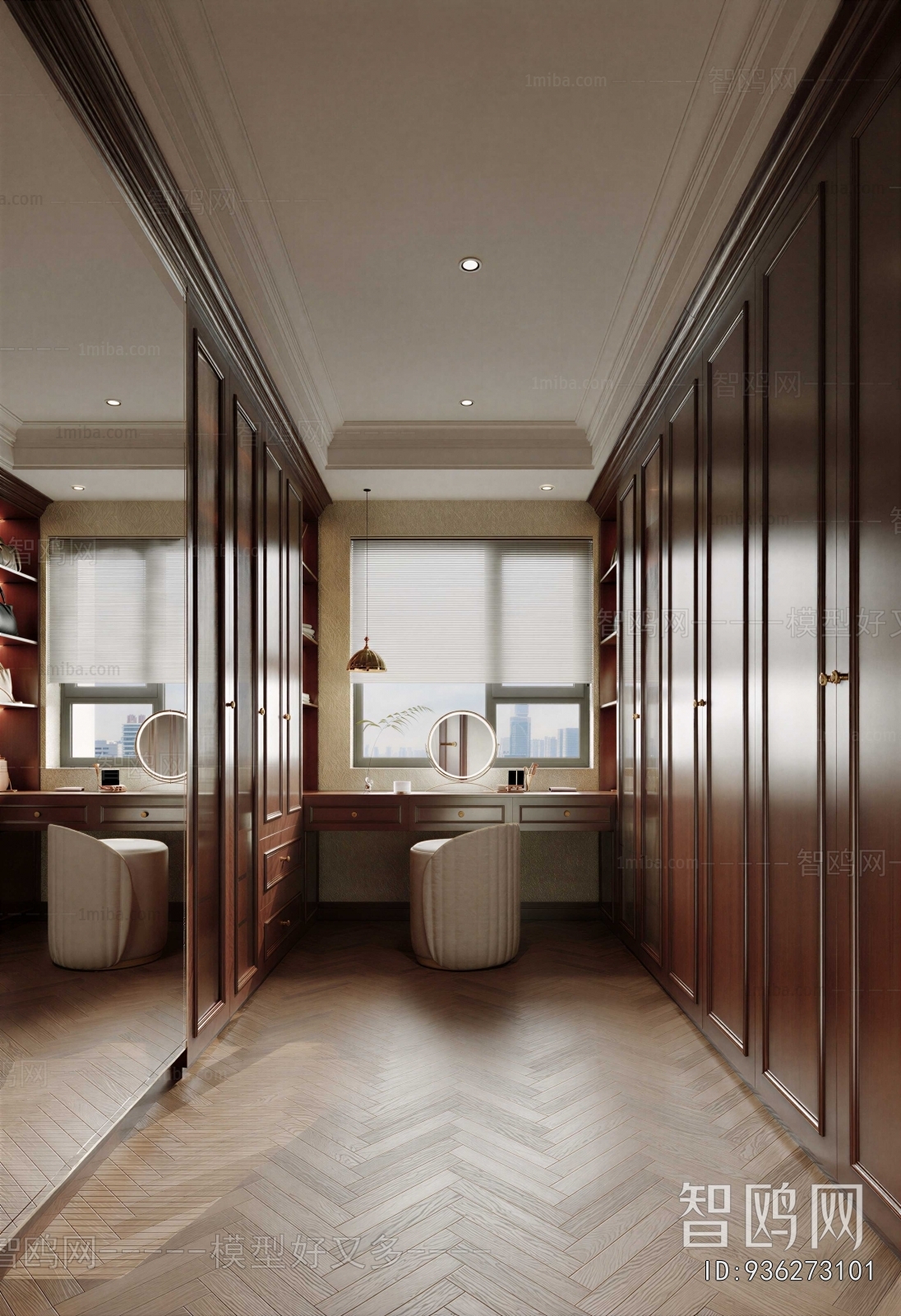 American Style Clothes Storage Area