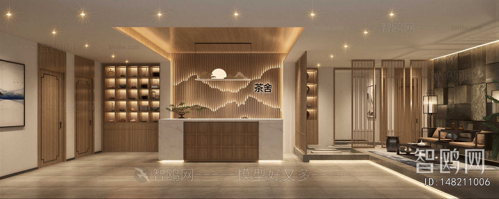 New Chinese Style Teahouse Tea House