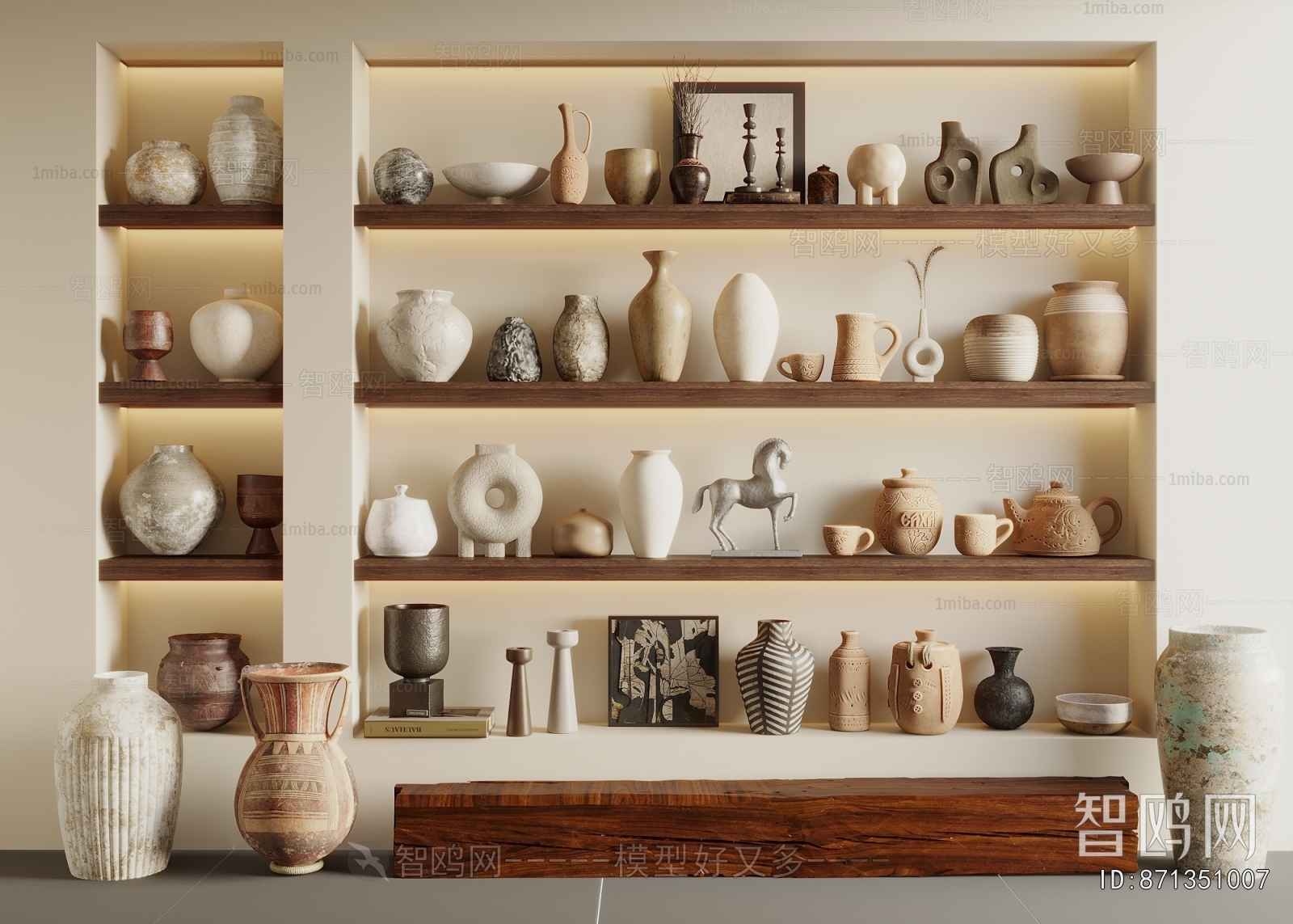 Wabi-sabi Style Clay Pot