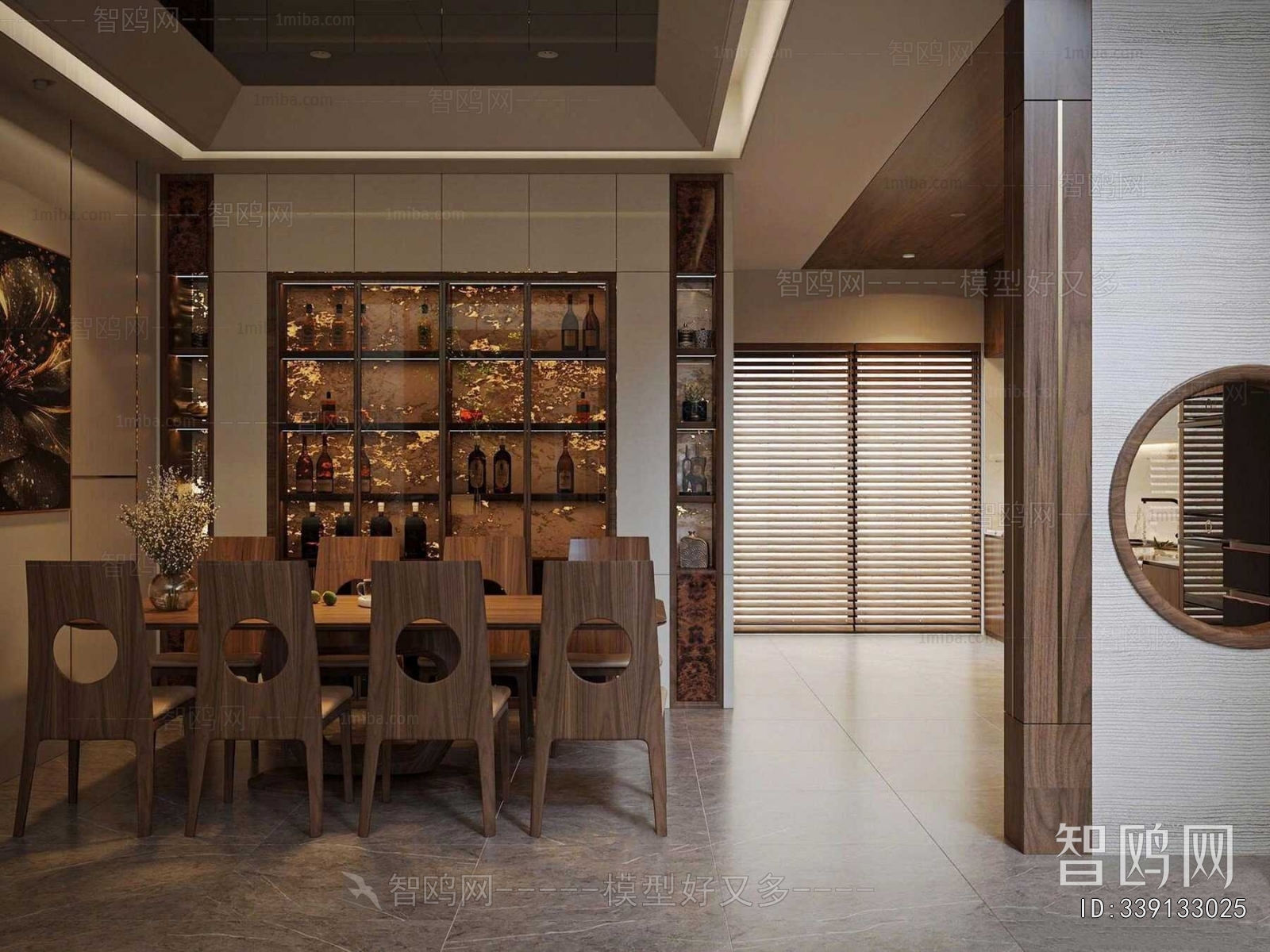 New Chinese Style A Living Room