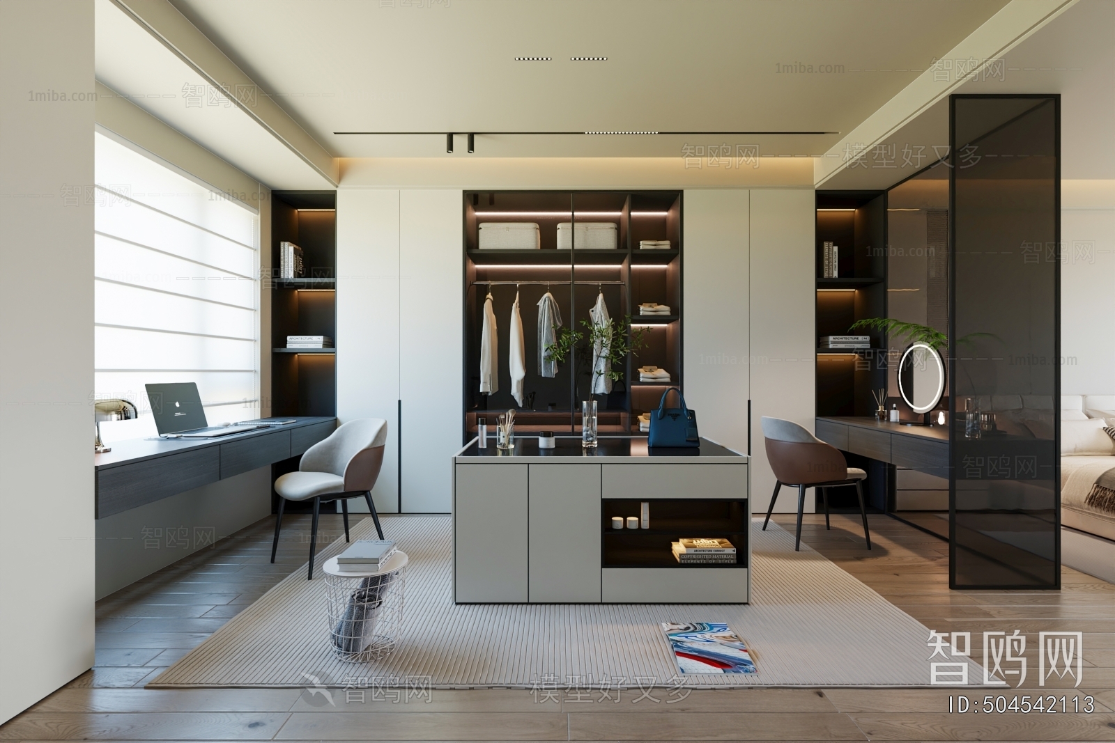 Modern Clothes Storage Area