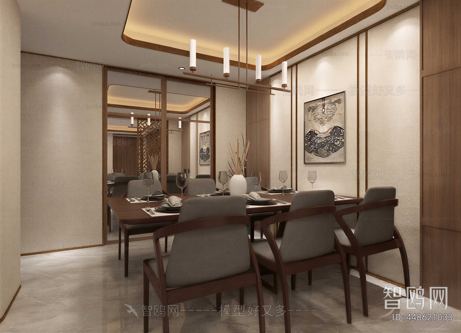 New Chinese Style Dining Room