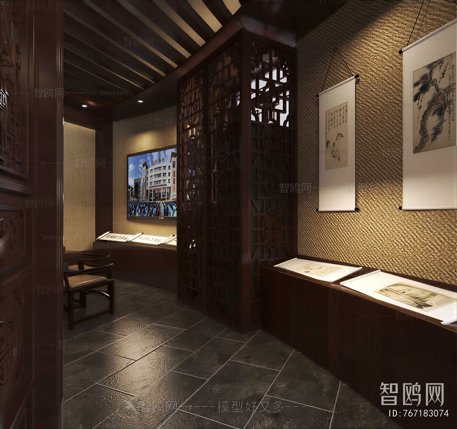 New Chinese Style Exhibition Hall