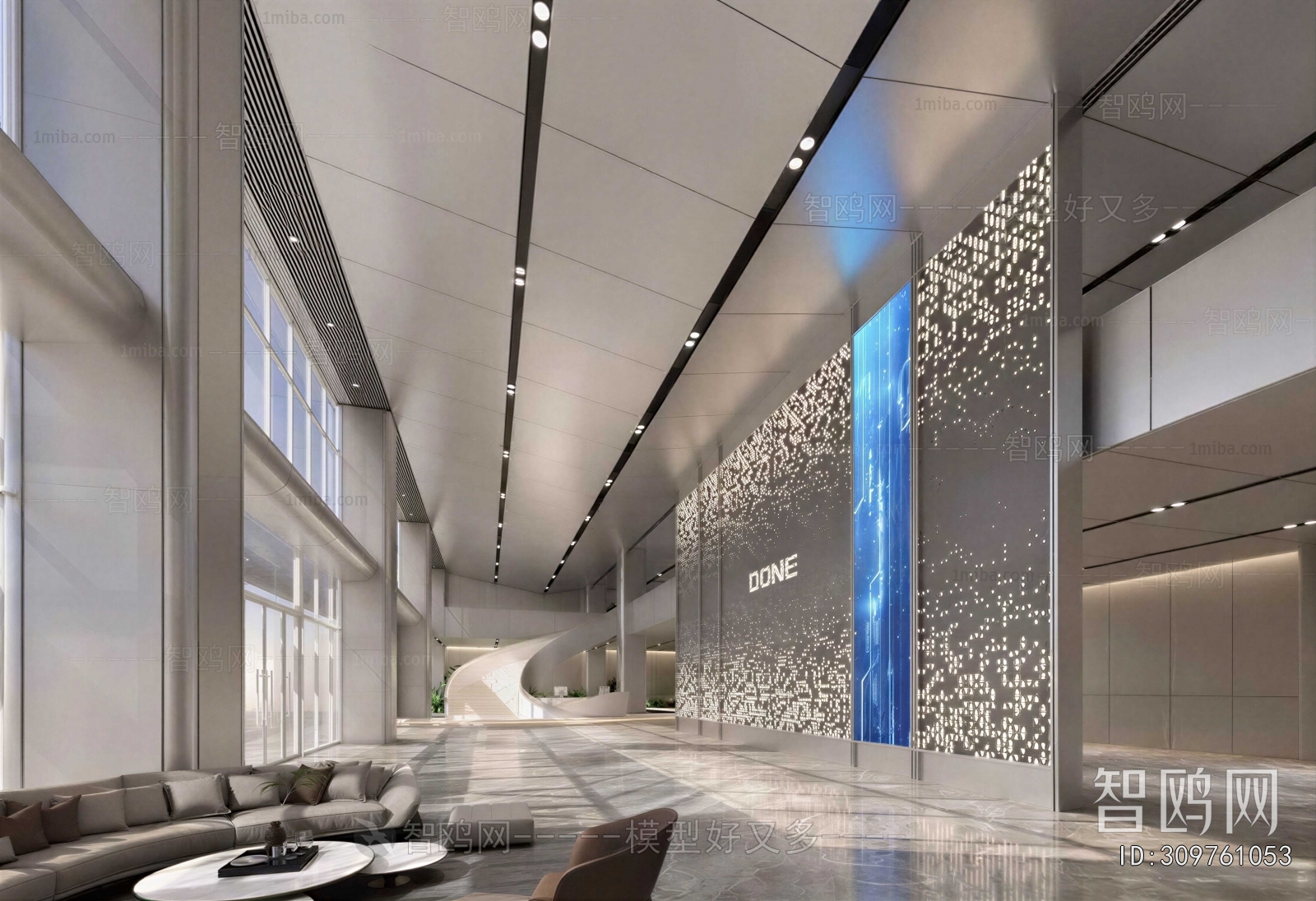 Modern Office Reception Desk