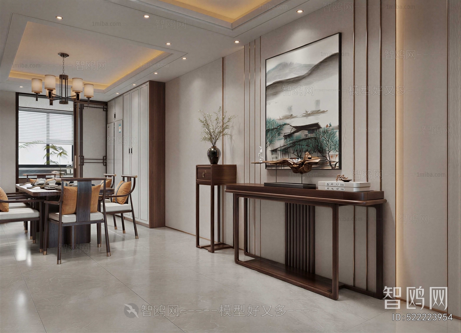 New Chinese Style Dining Room