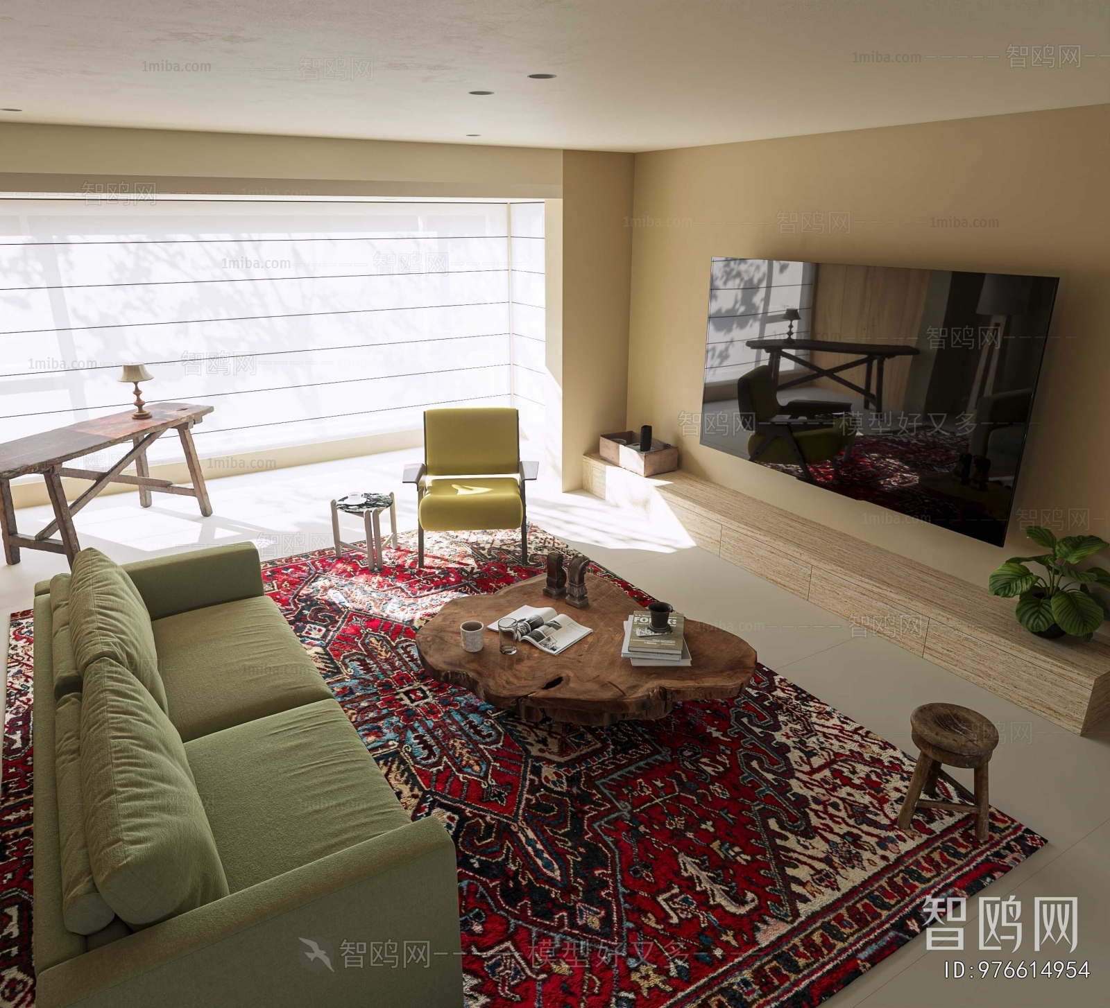 Wabi-sabi Style A Living Room