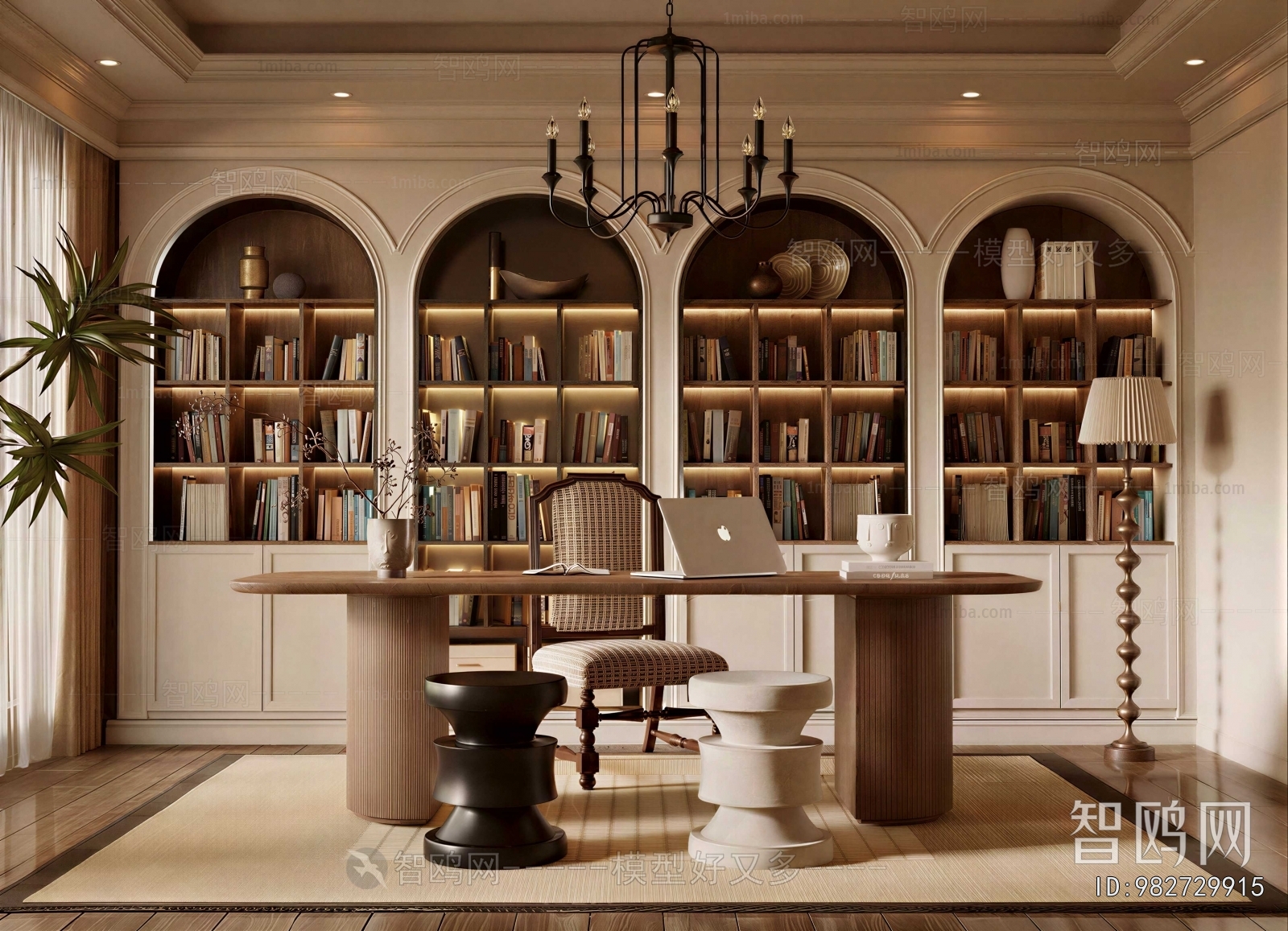 French Style Study Space