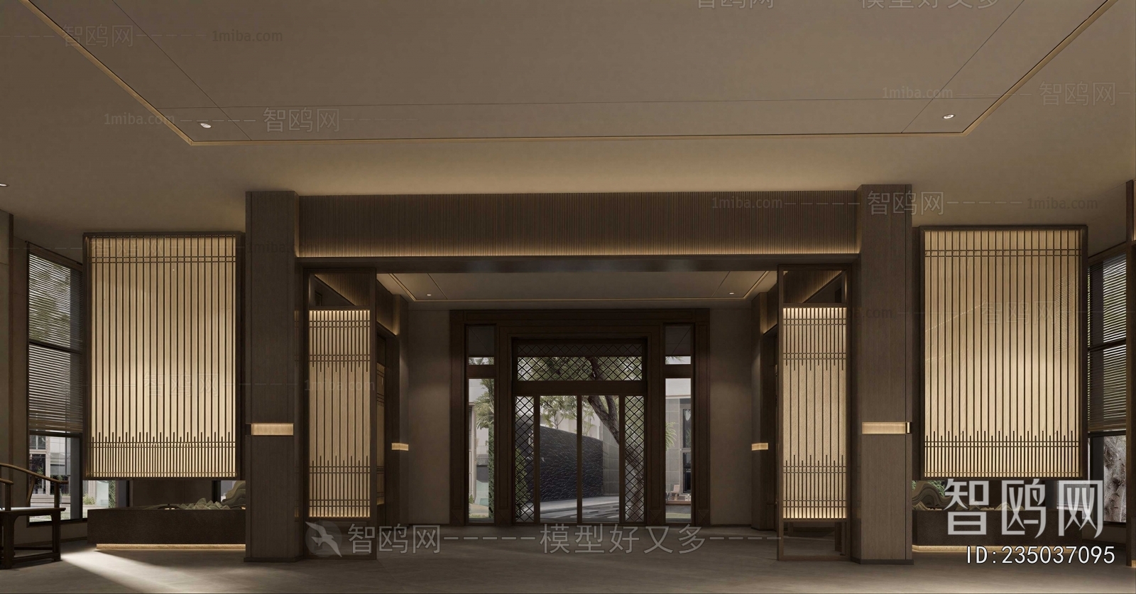 New Chinese Style Office Reception Desk