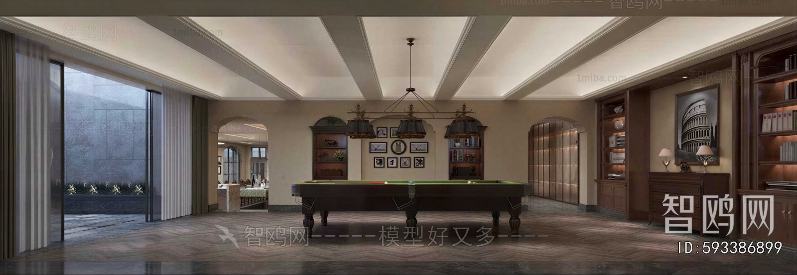 American Style Billiards Room