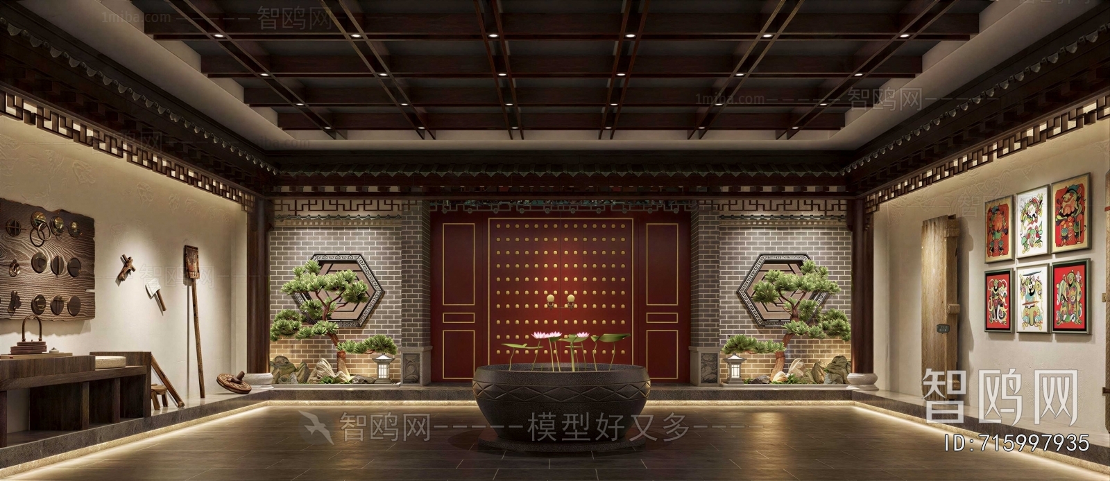 New Chinese Style Exhibition Hall