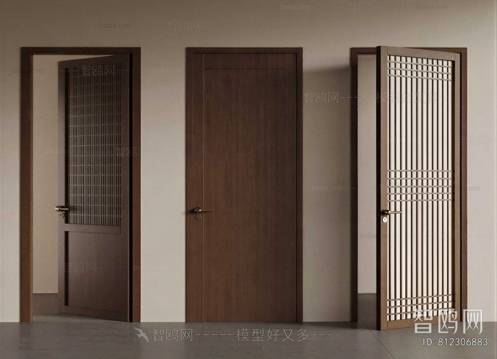 New Chinese Style Single Door