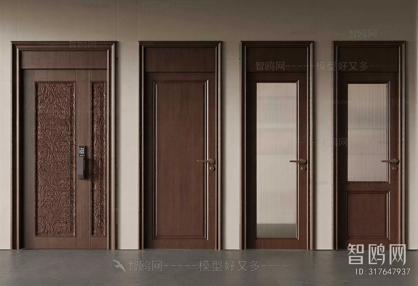 New Chinese Style Single Door
