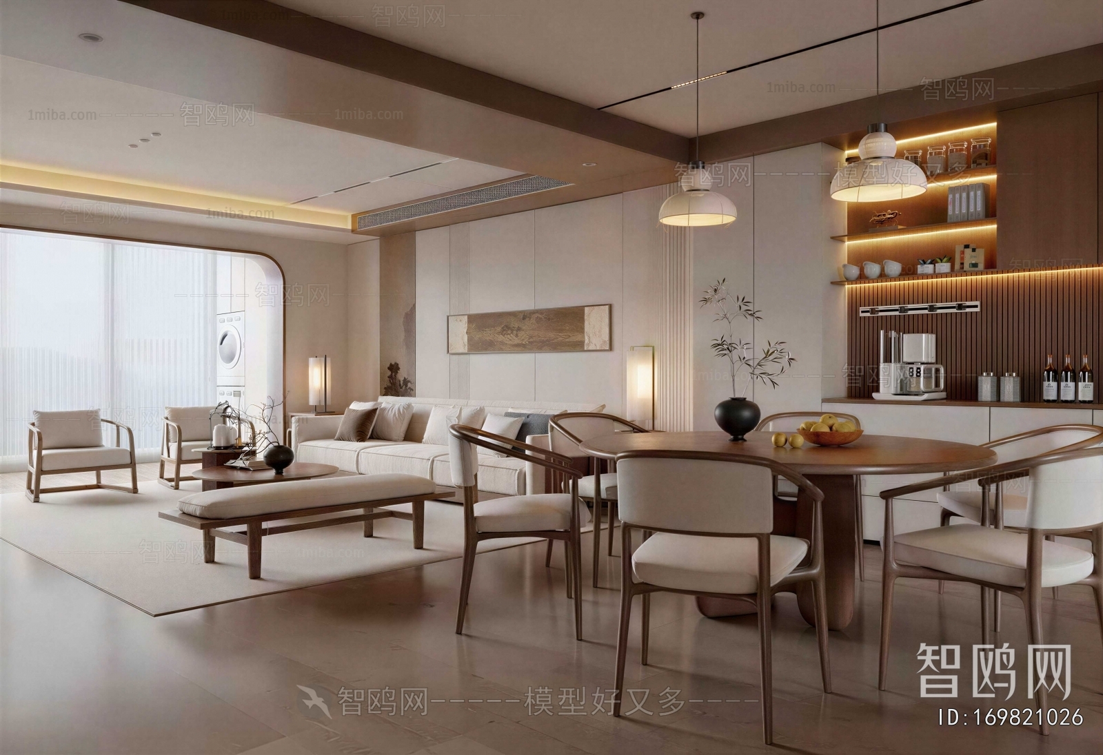 New Chinese Style Dining Room