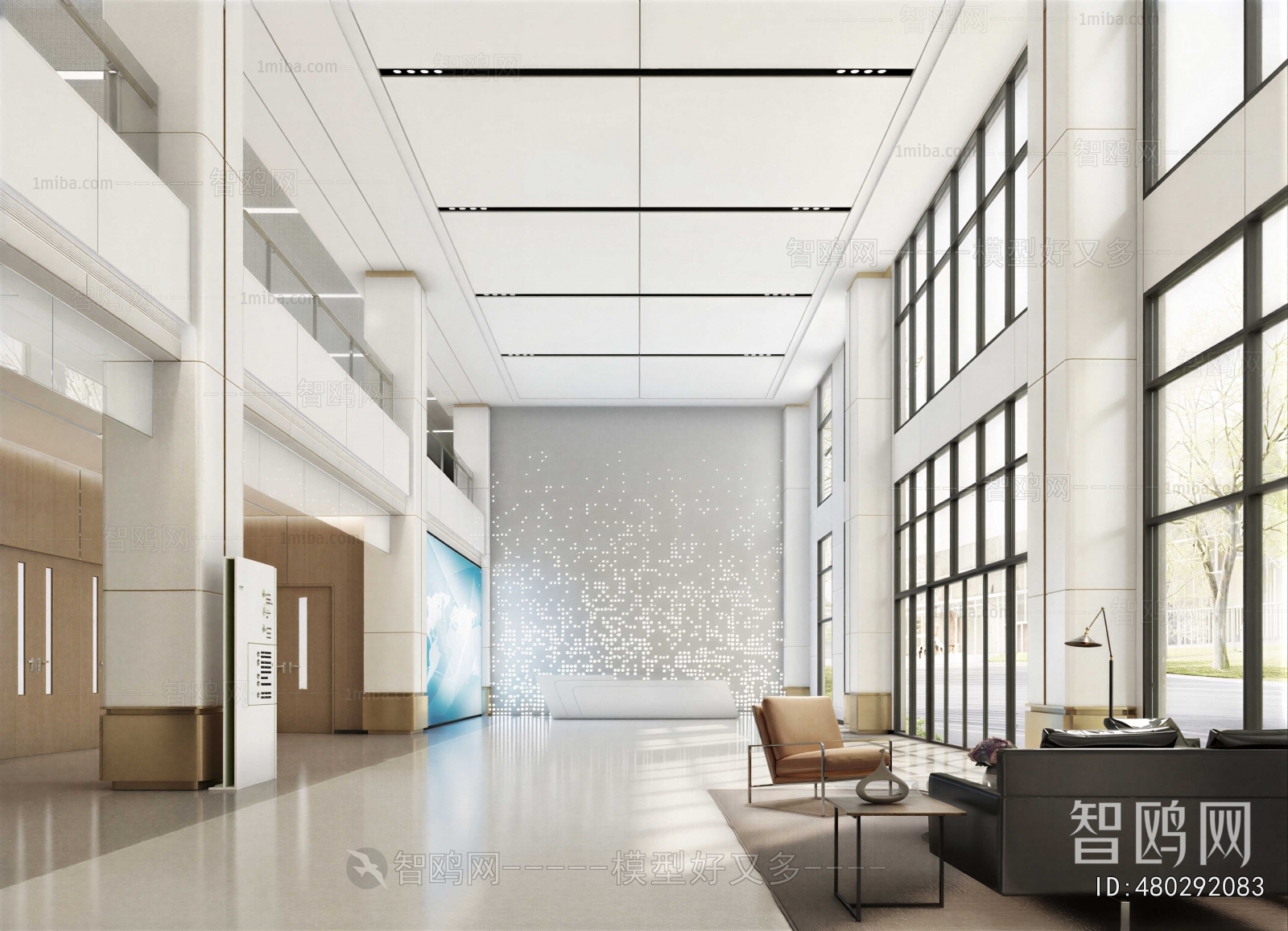 Modern Office Reception Desk