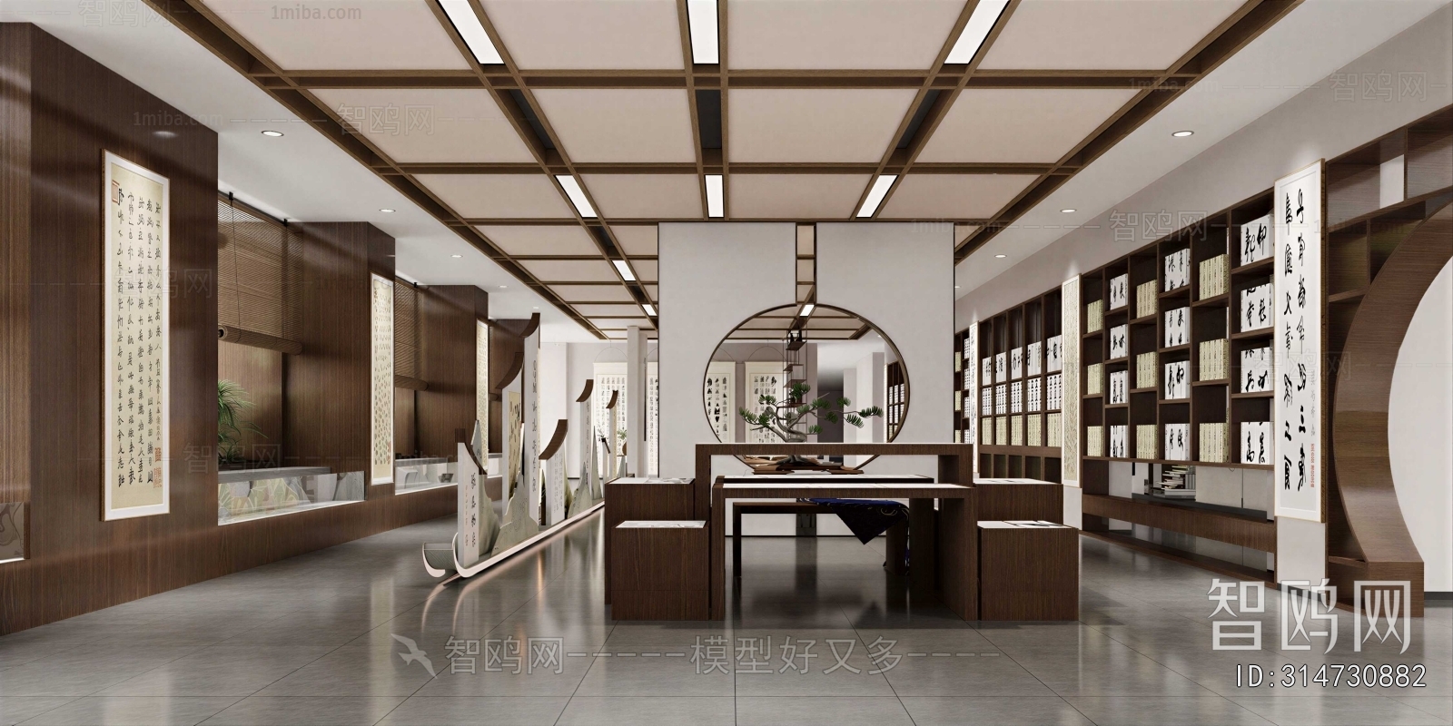 New Chinese Style Exhibition Hall