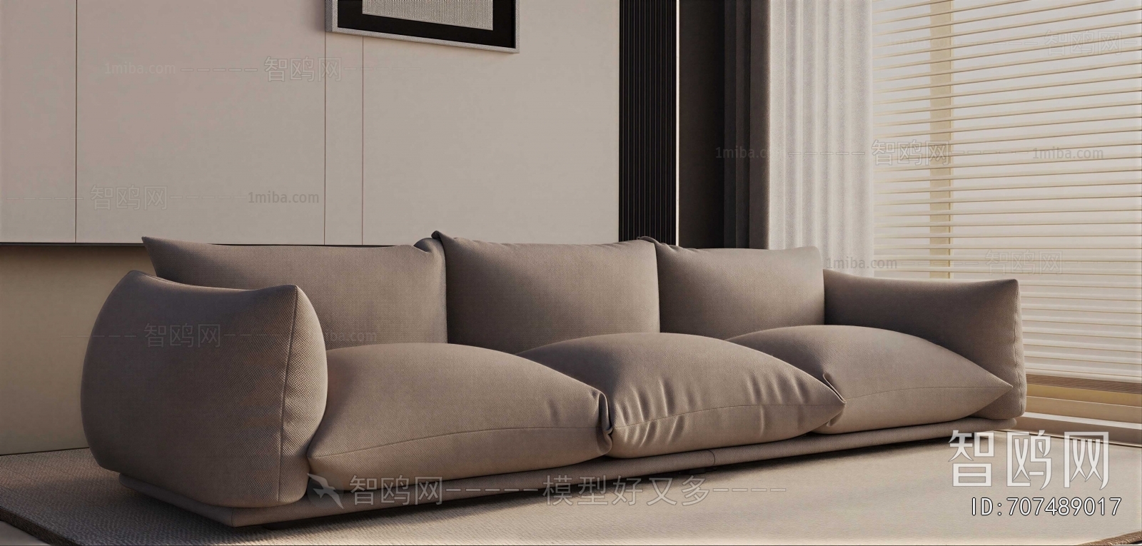 Modern Three-seat Sofa