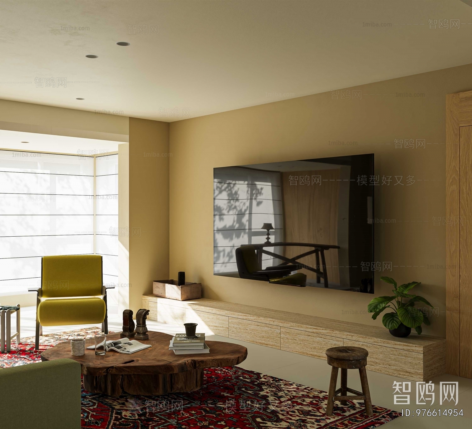 Wabi-sabi Style A Living Room