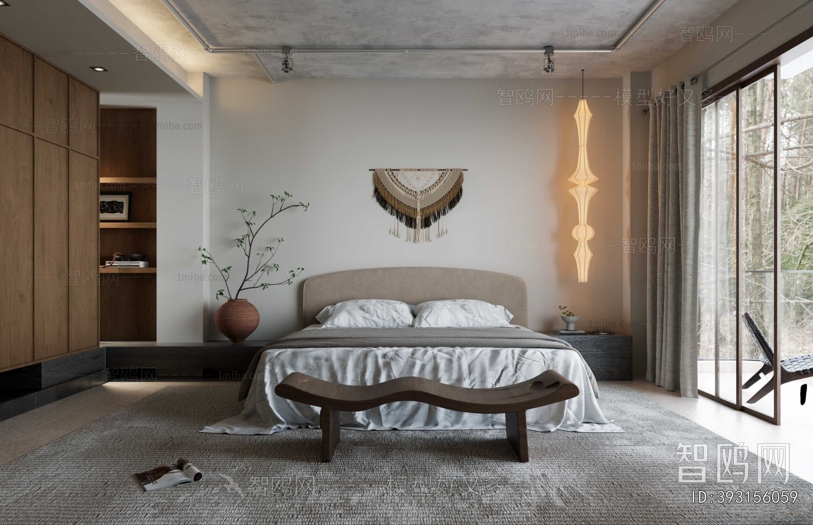 Wabi-sabi Style Bedroom