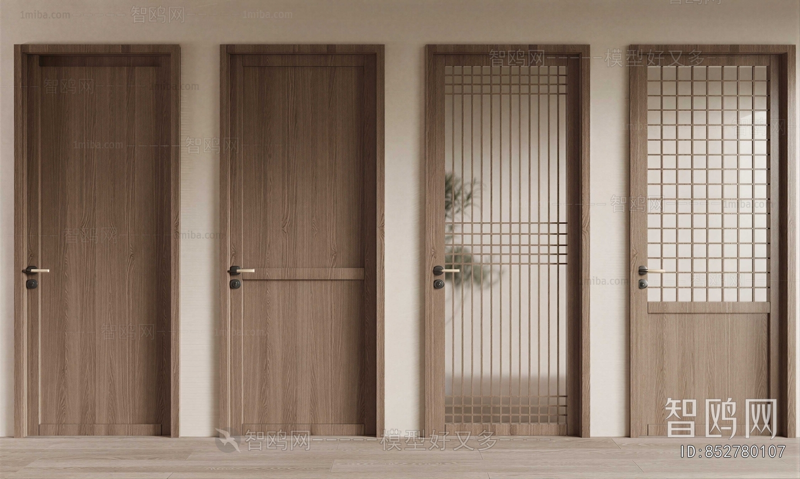 New Chinese Style Single Door