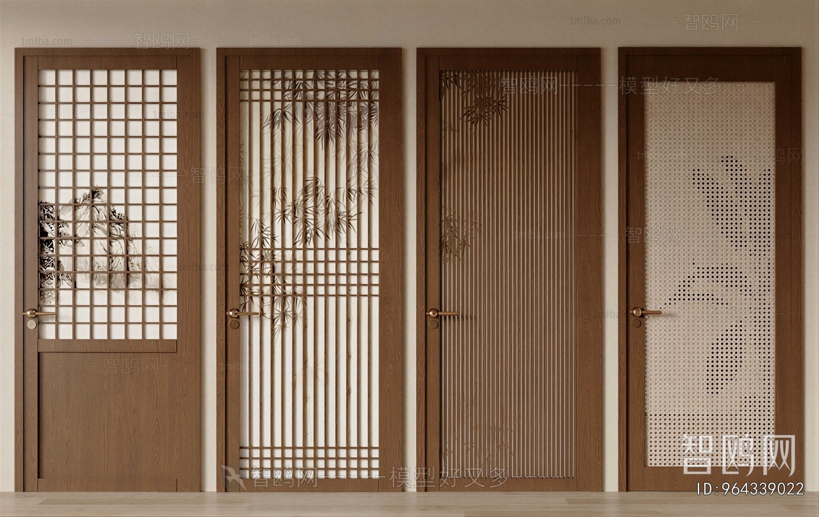 New Chinese Style Single Door