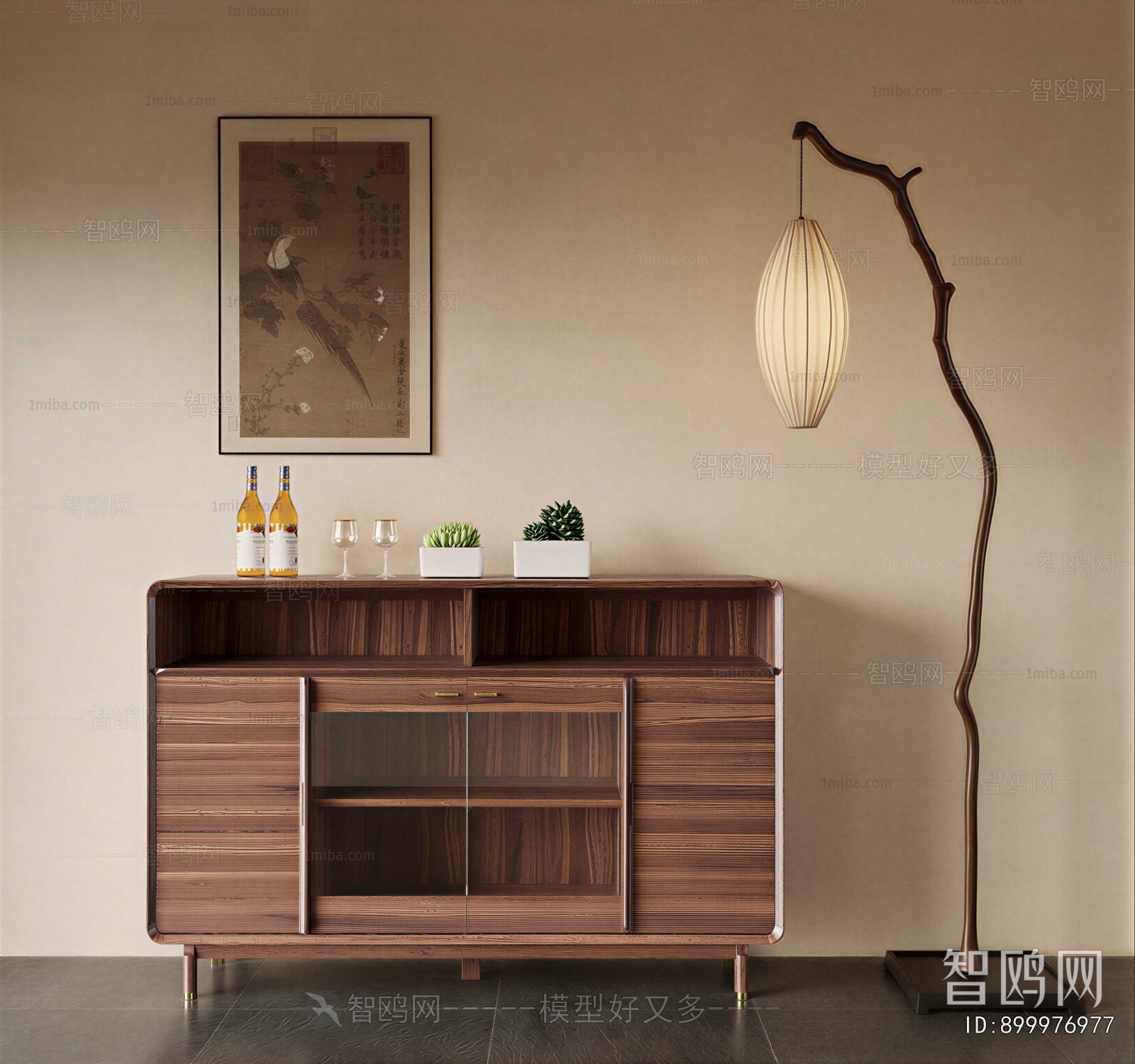 New Chinese Style Entrance Cabinet