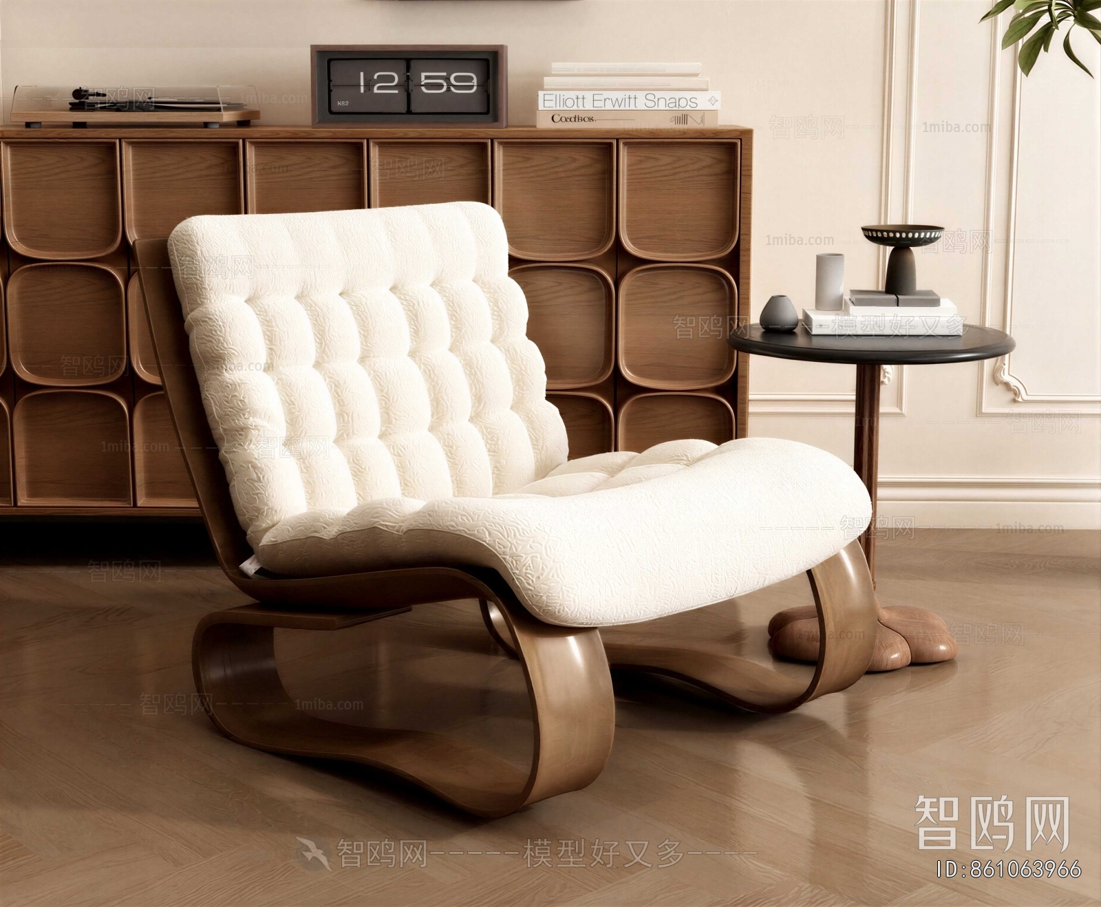 Wabi-sabi Style Lounge Chair