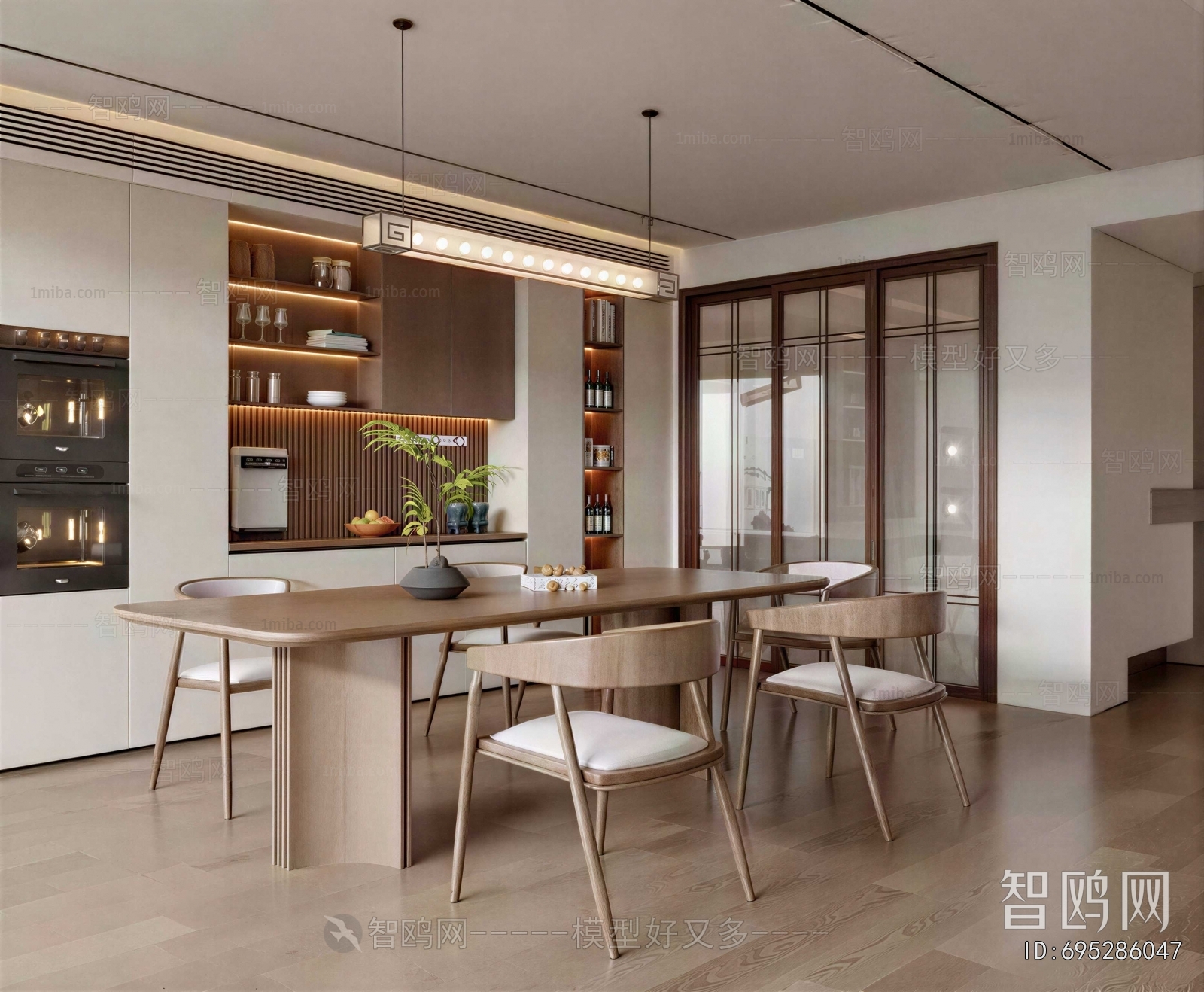 New Chinese Style Dining Room