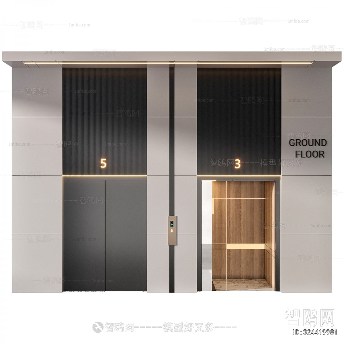 Modern Elevator Hall