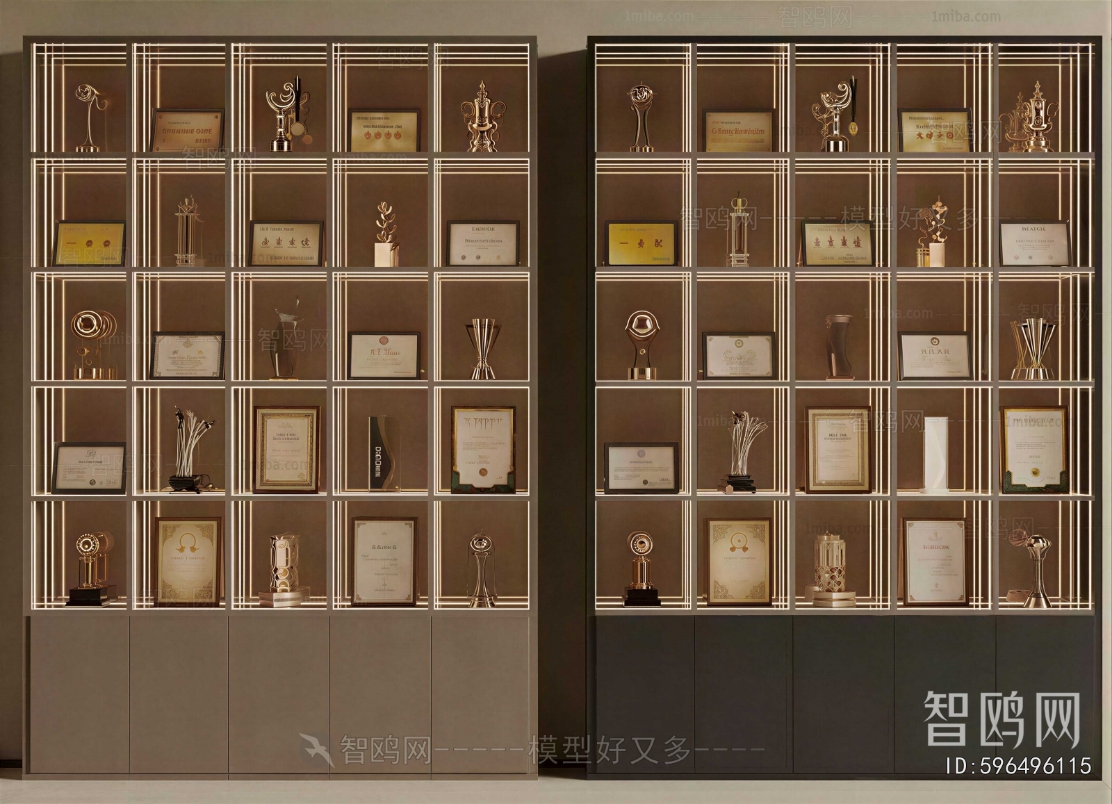 Modern Flag/badge/trophy/certificate