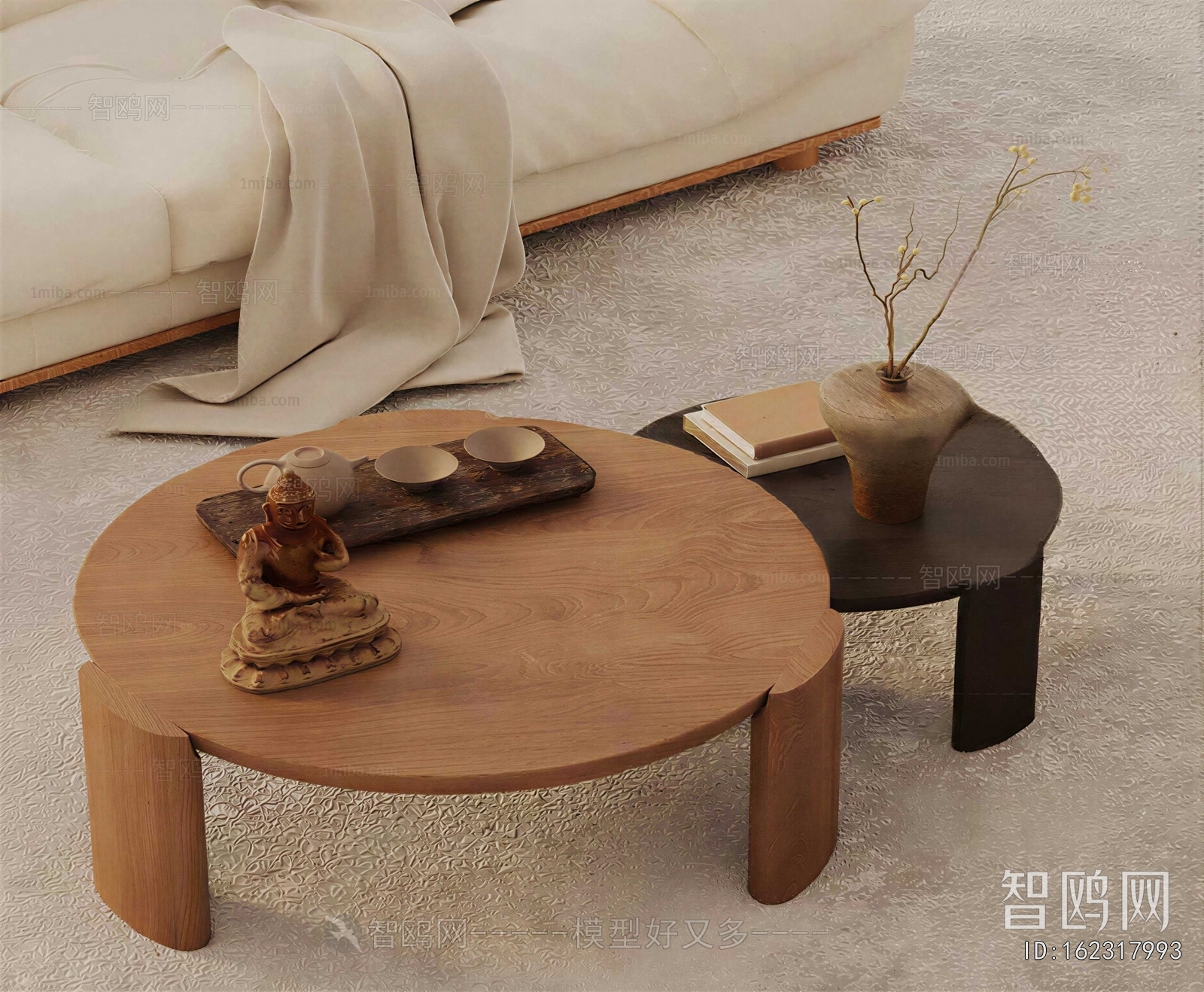 Wabi-sabi Style Coffee Table