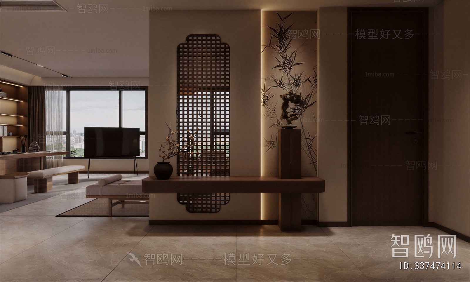 New Chinese Style Hallway