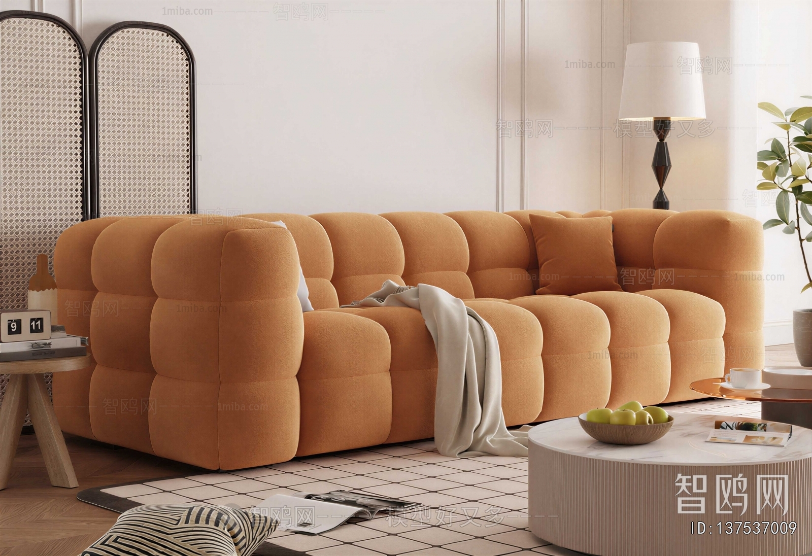 Modern Three-seat Sofa