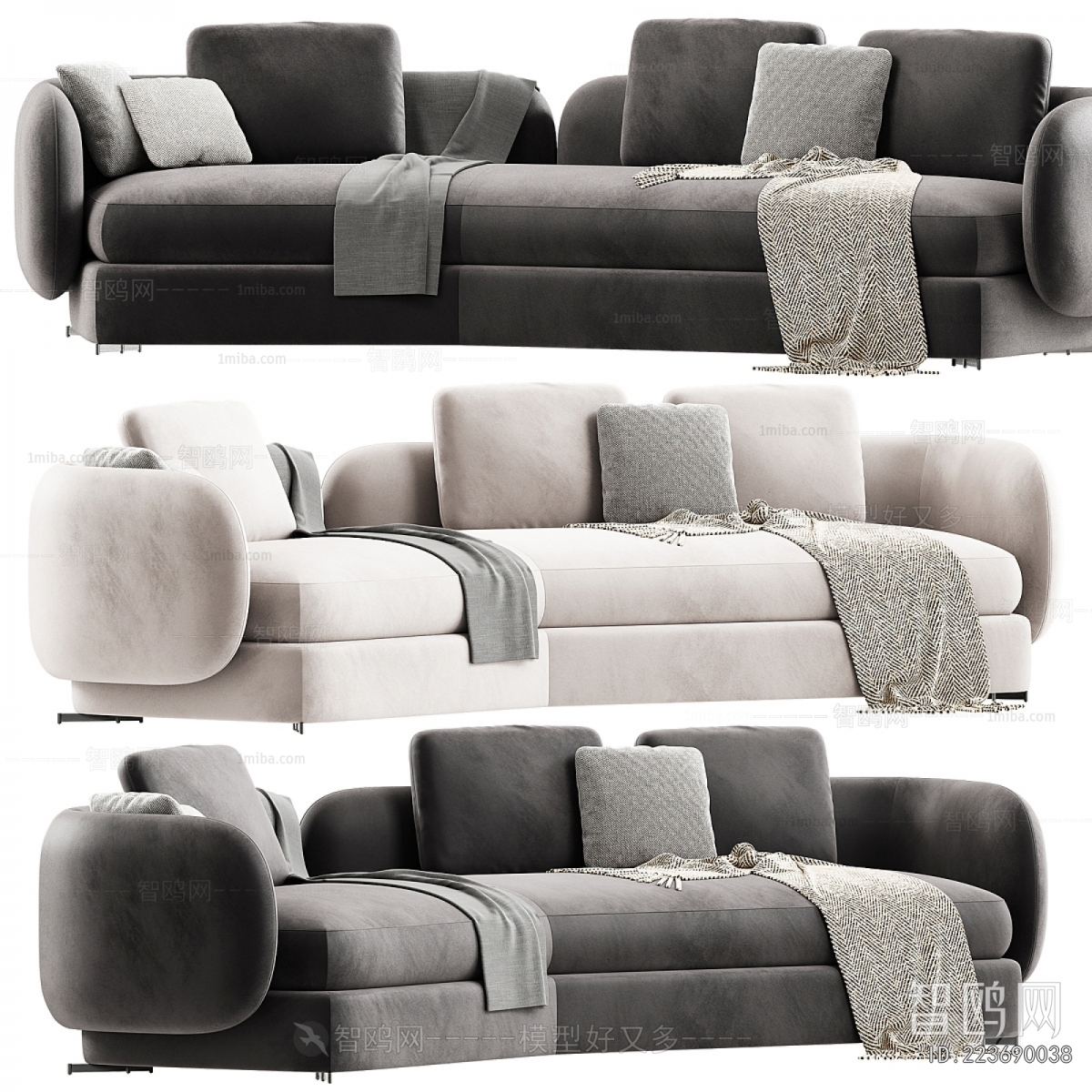 Modern Three-seat Sofa