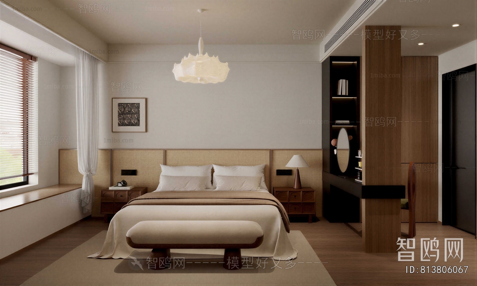 Wabi-sabi Style Bedroom