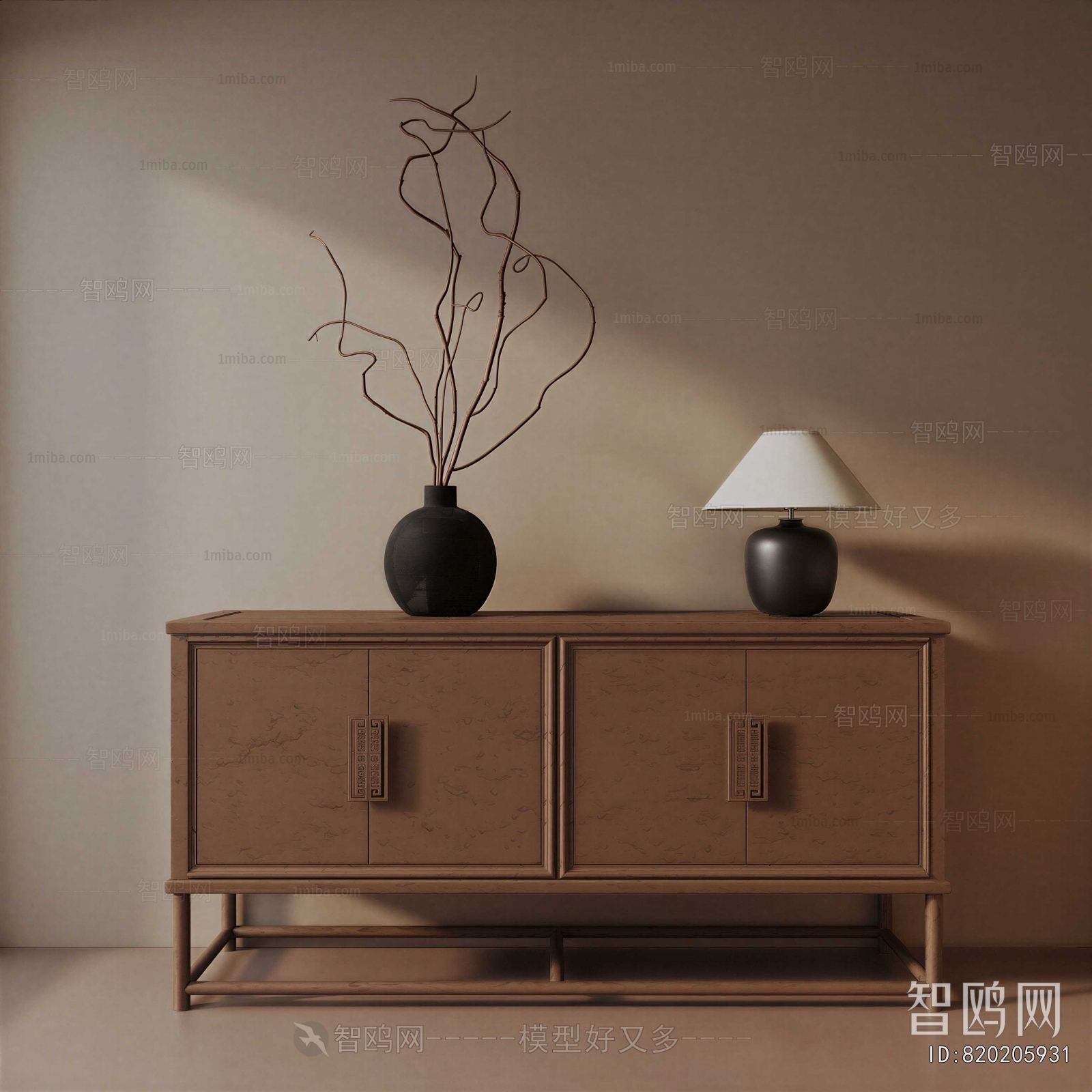 Wabi-sabi Style Entrance Cabinet