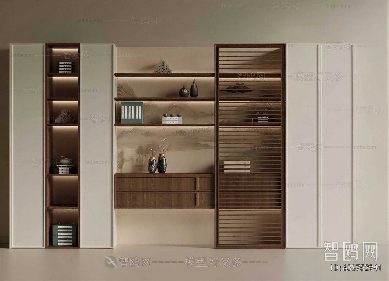 New Chinese Style Bookcase