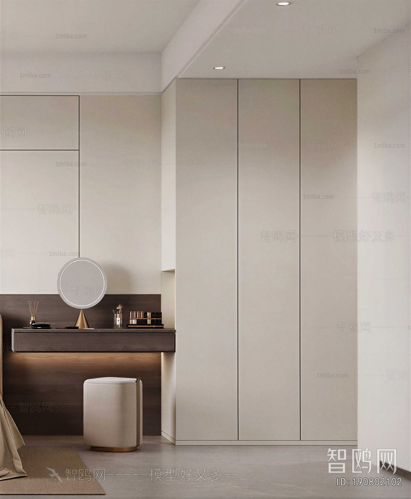 Modern Clothes Storage Area