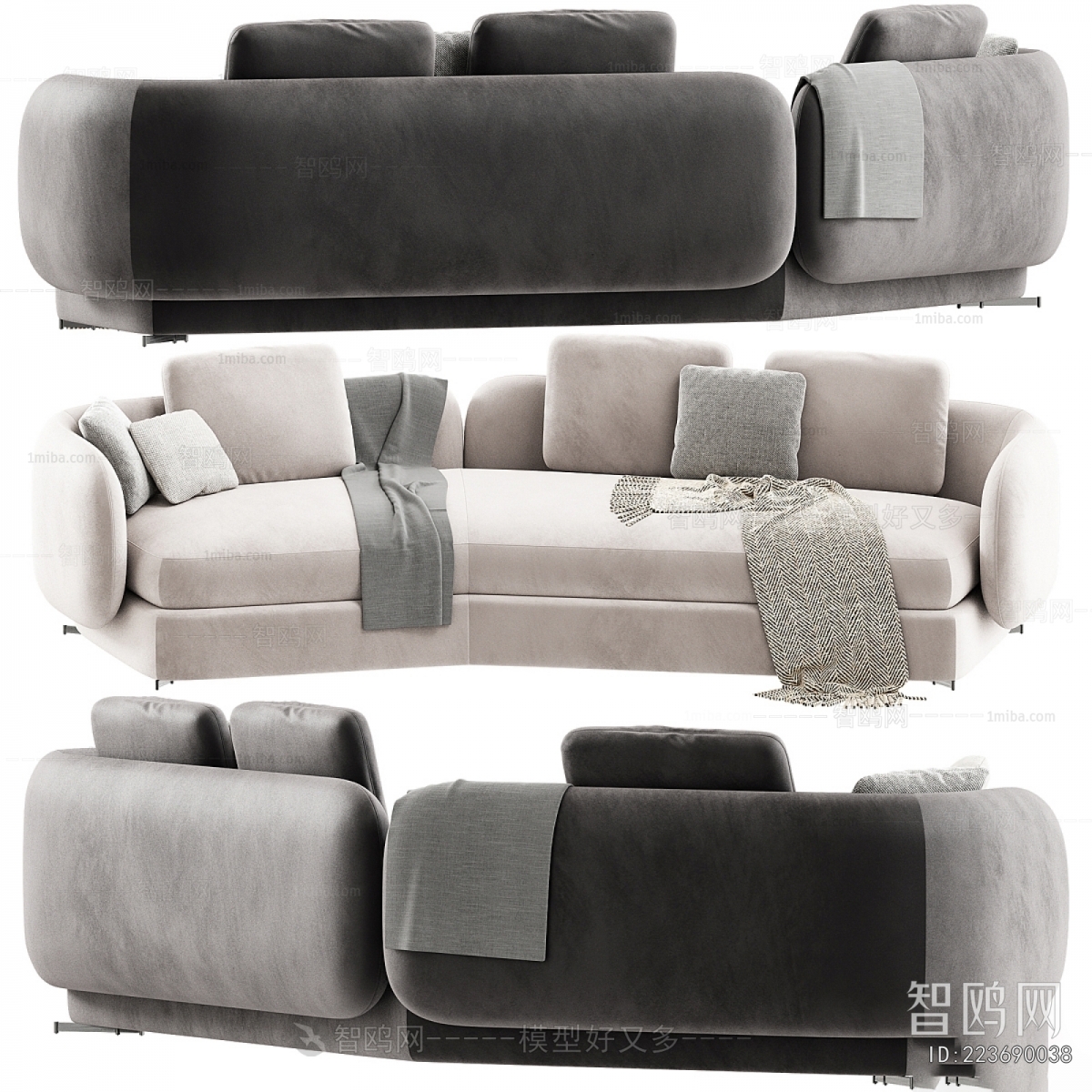 Modern Three-seat Sofa