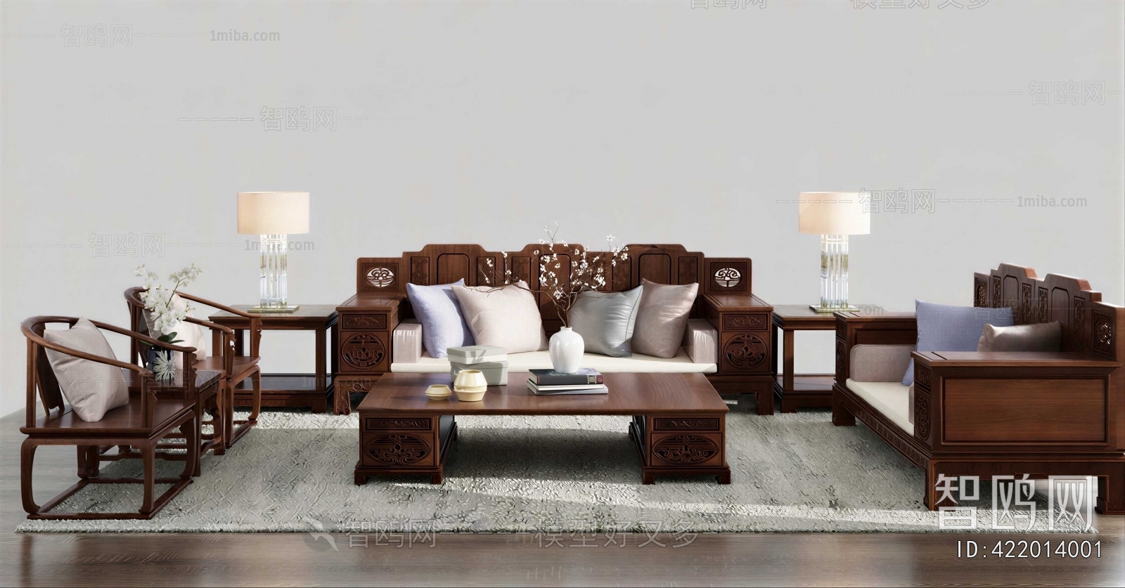 New Chinese Style Sofa Combination