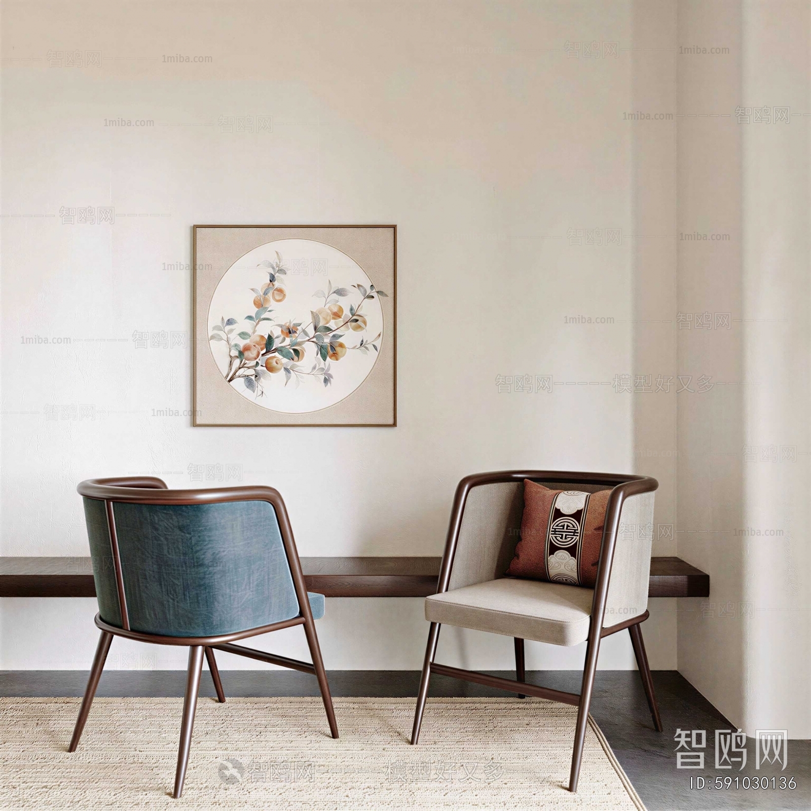 New Chinese Style Lounge Chair