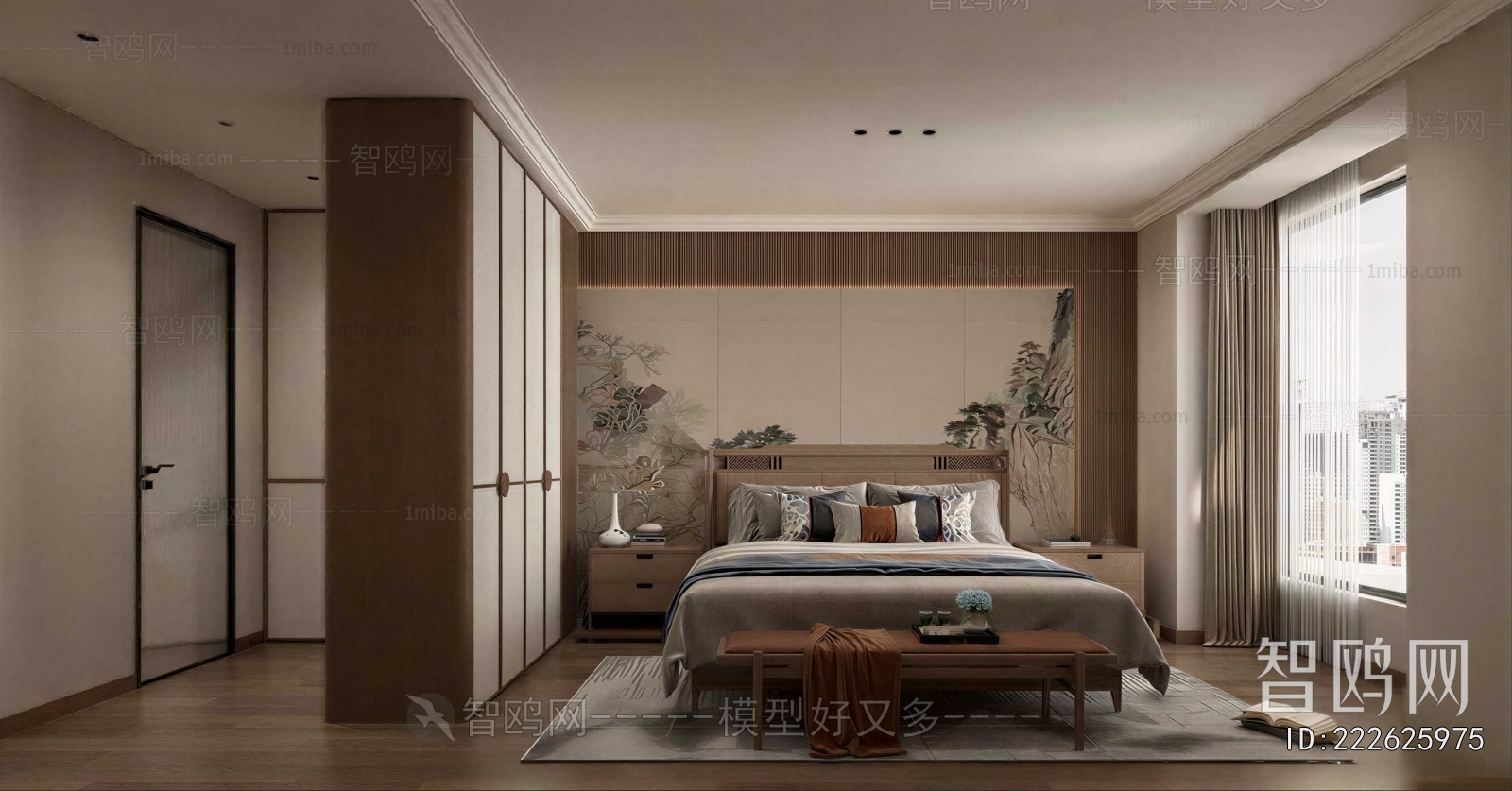 New Chinese Style Bedroom