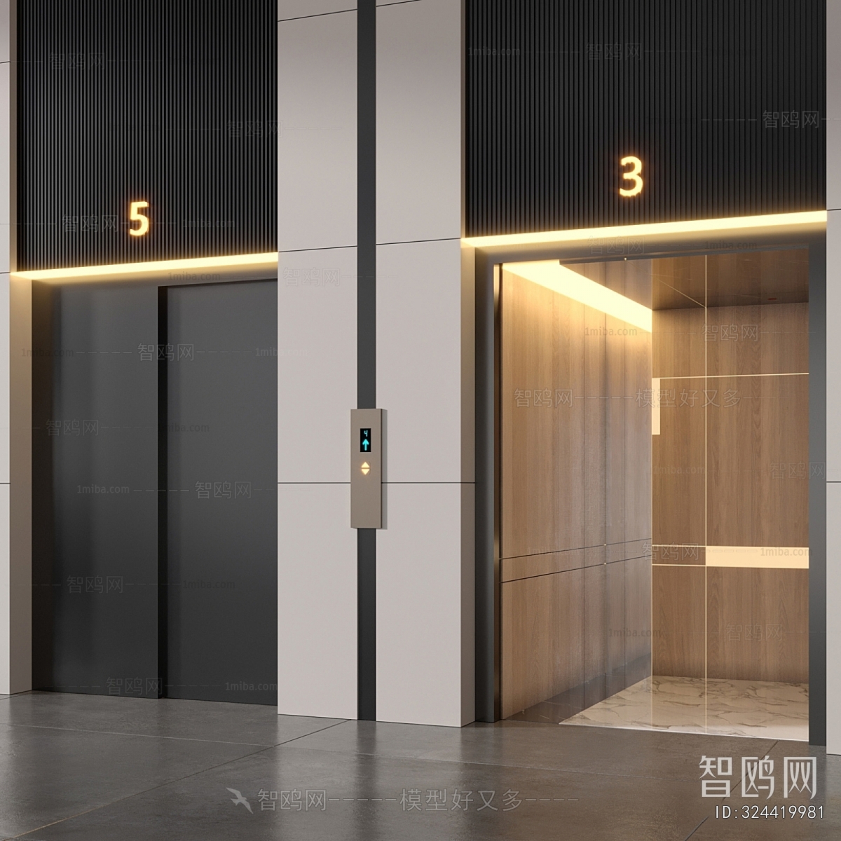 Modern Elevator Hall