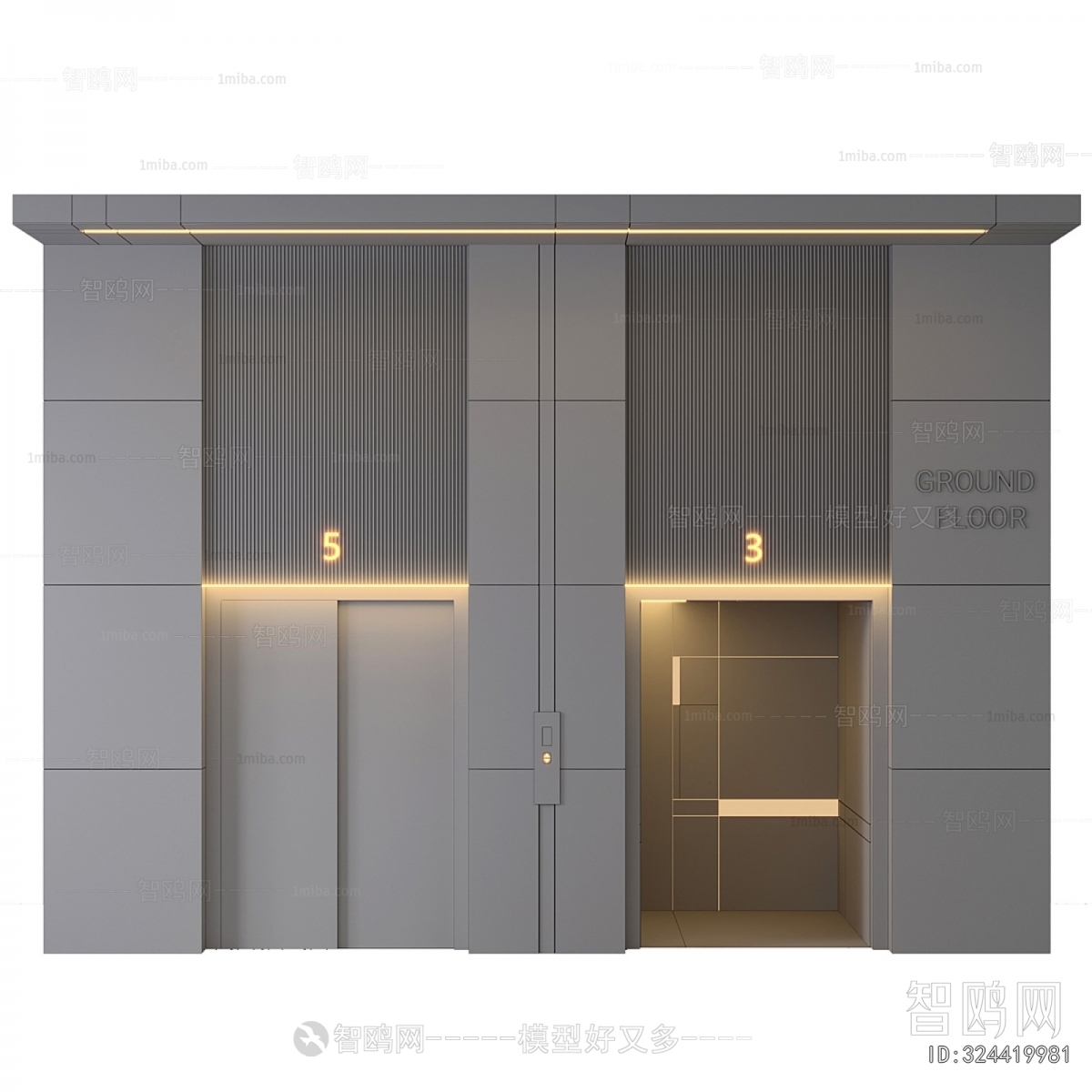 Modern Elevator Hall