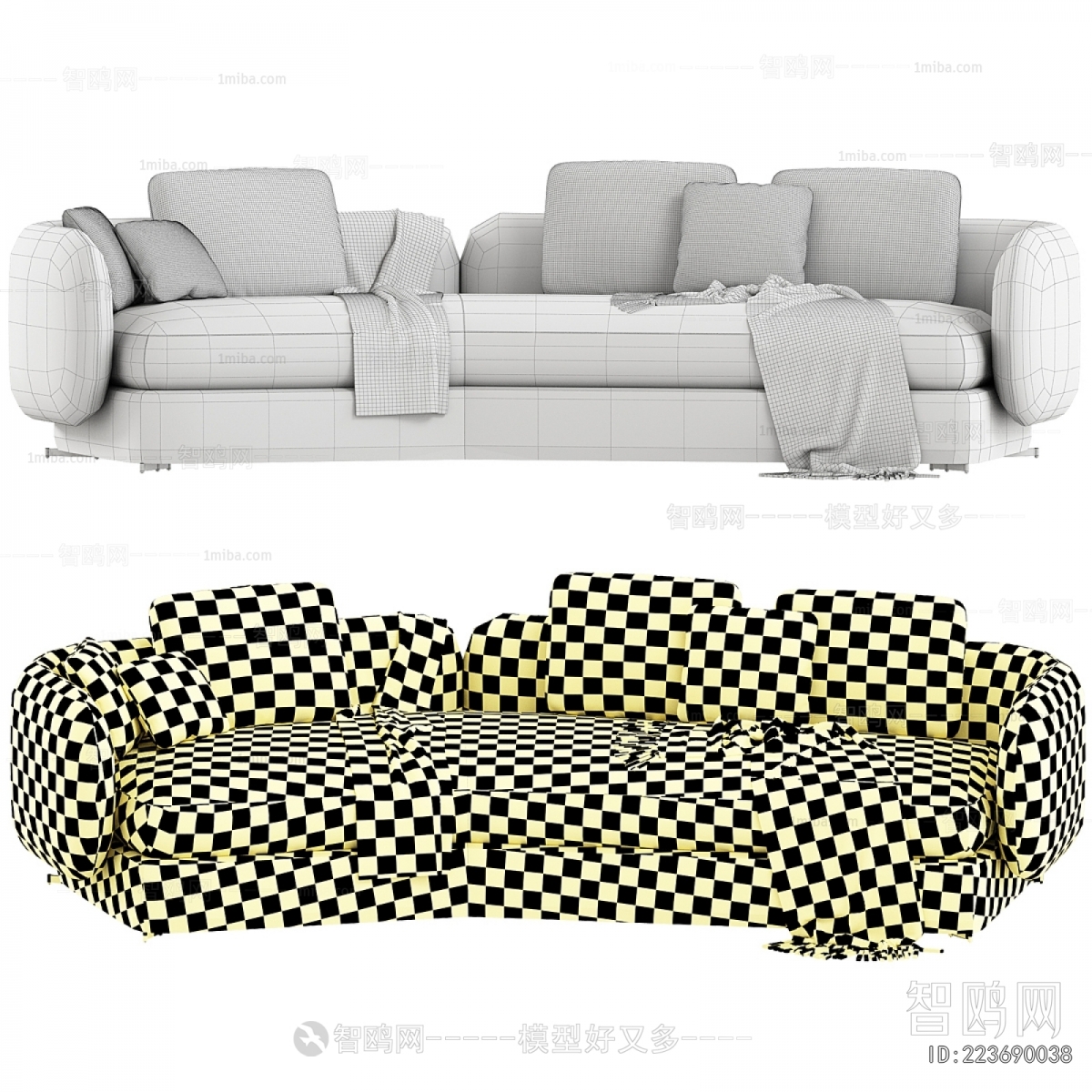 Modern Three-seat Sofa