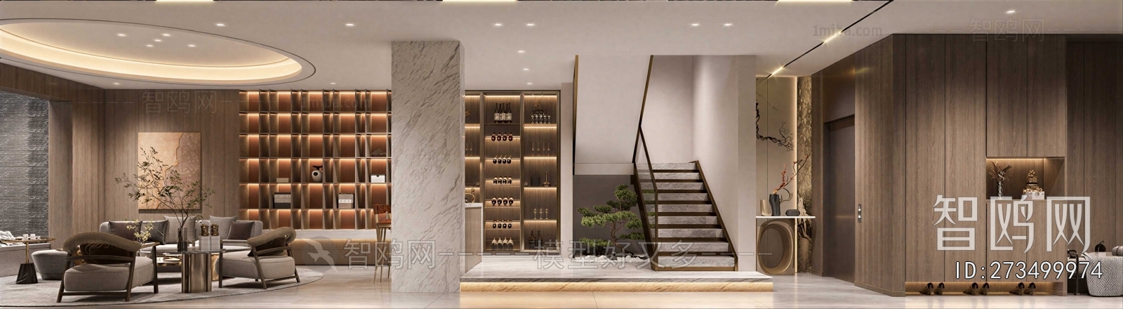 New Chinese Style Stairwell